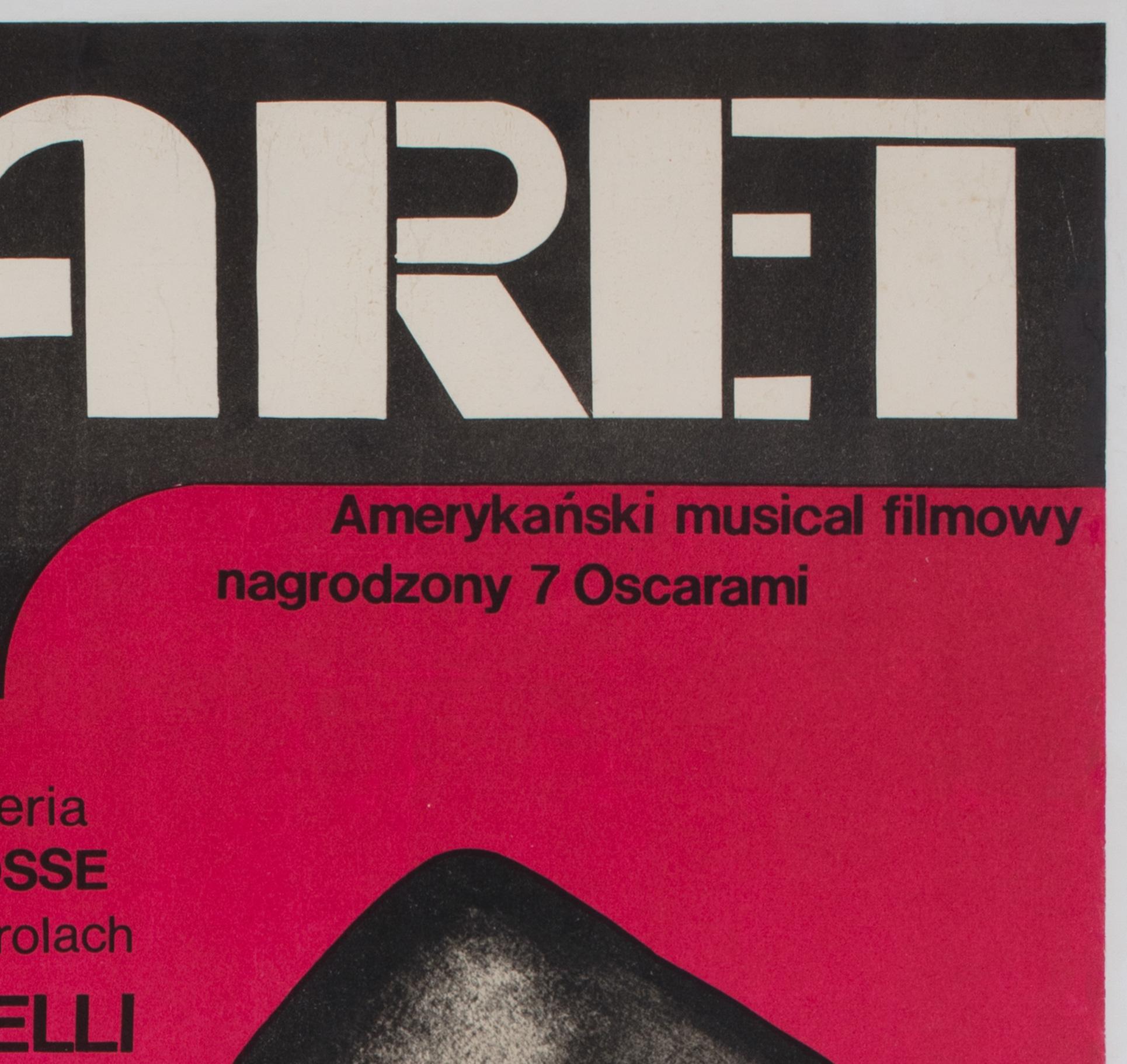 Cabaret 1973 Original Polish Film Poster, Wiktor Górka In Excellent Condition For Sale In Bath, Somerset