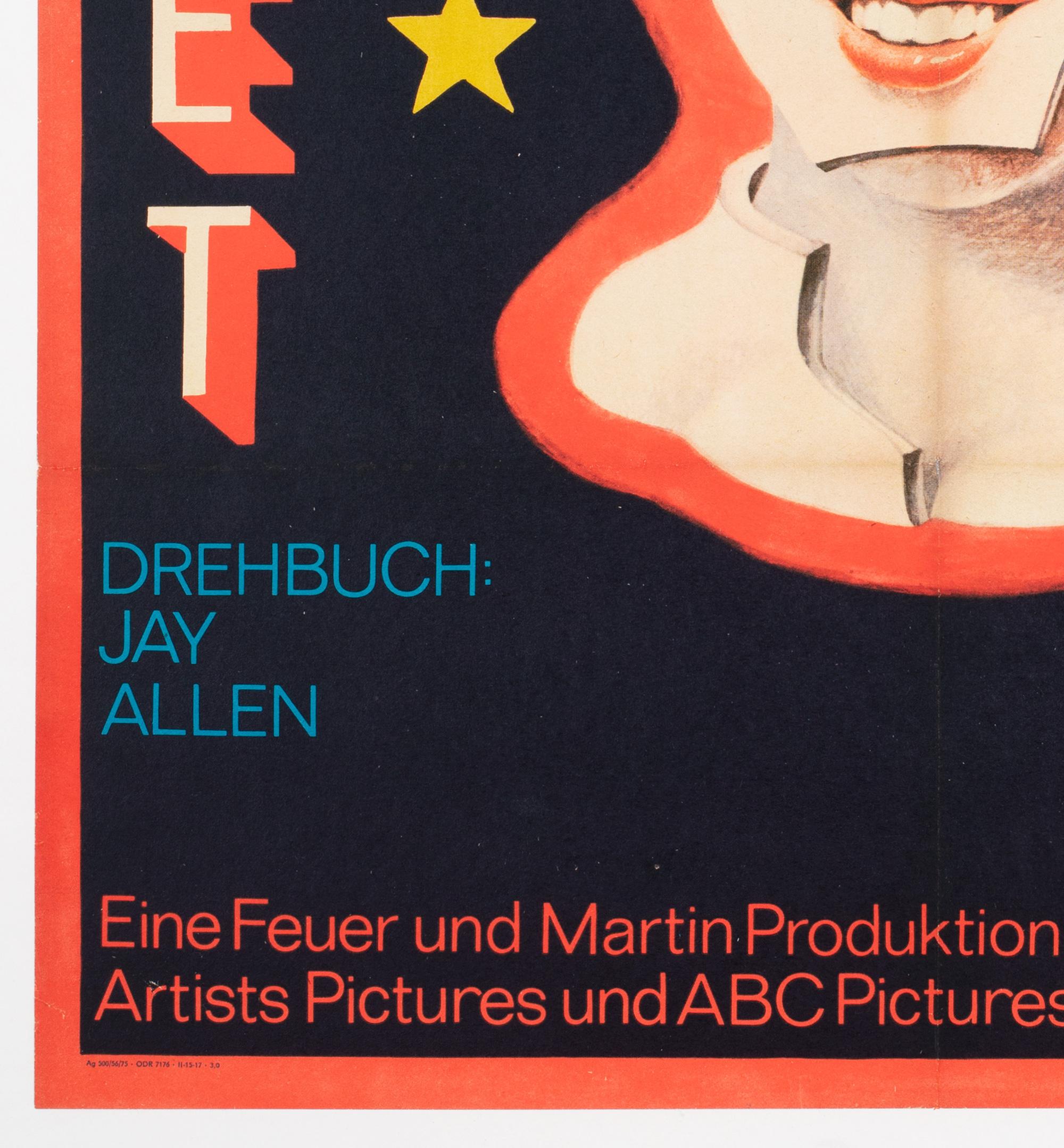 Cabaret 1975 East German A1 Film Movie Poster, Gruttner, Linen Backed 3