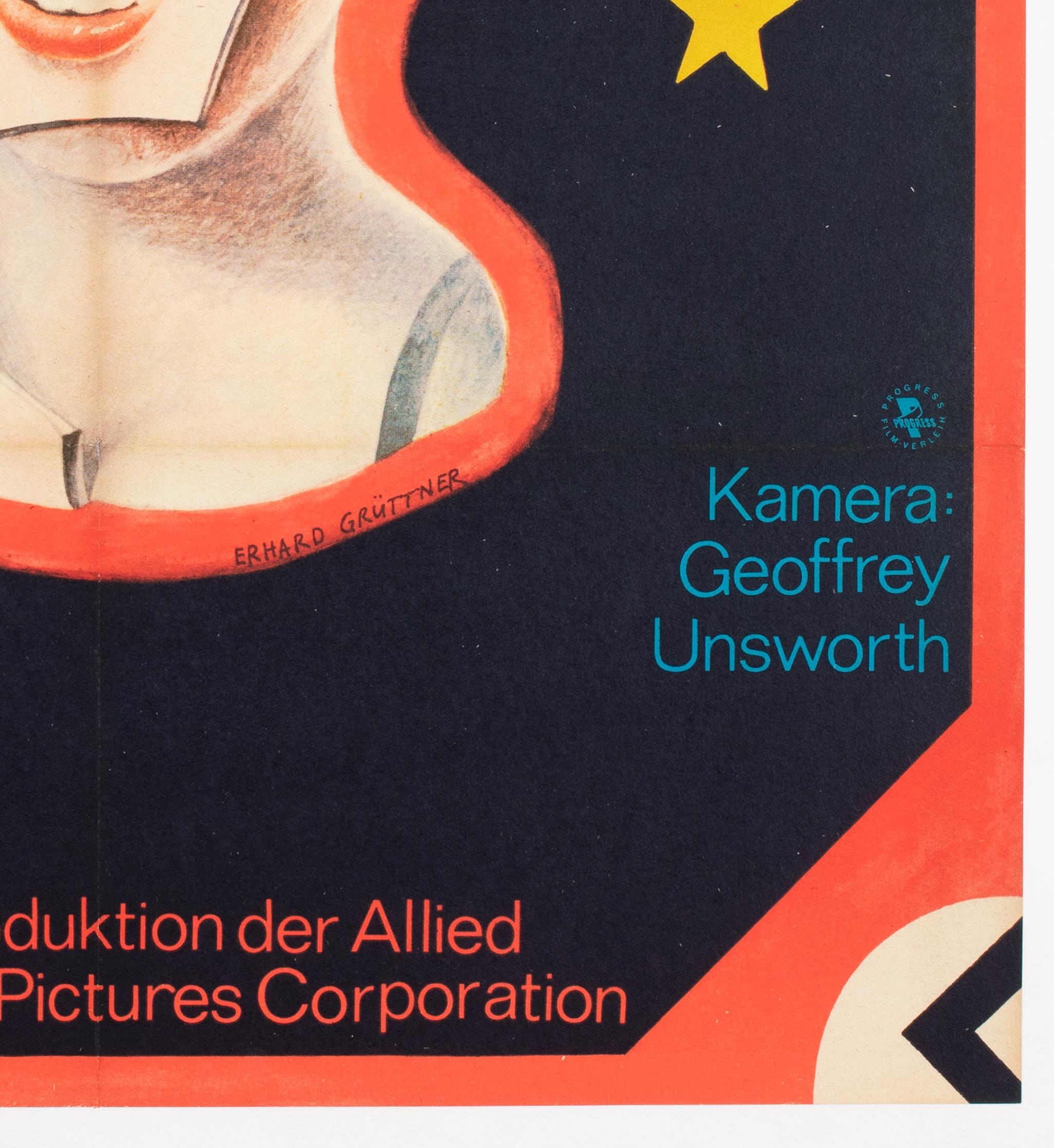 Cabaret 1975 East German A1 Film Movie Poster, Gruttner, Linen Backed 4
