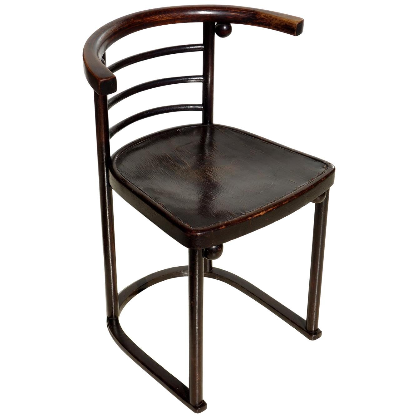 Cabaret Fledermaus Chair by Josef Hoffmann Gustav Siegel 1900 Weiner Werkstatte