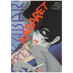 Retro Cabaret Original Czech Film Poster, Bartosova, 1975