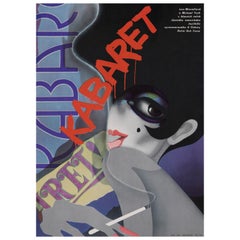 Original-Vintage-Filmplakat ""Cabaret" von Bartosova, Tschechisch A3, 1989