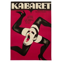 Cabaret  Original Vintage Polish Poster by Wiktor Gorka  1973