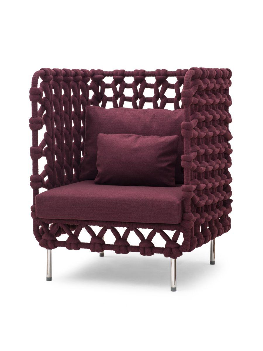 Modern Cabaret Outdoor Lounge Chair by Kenneth Cobonpue