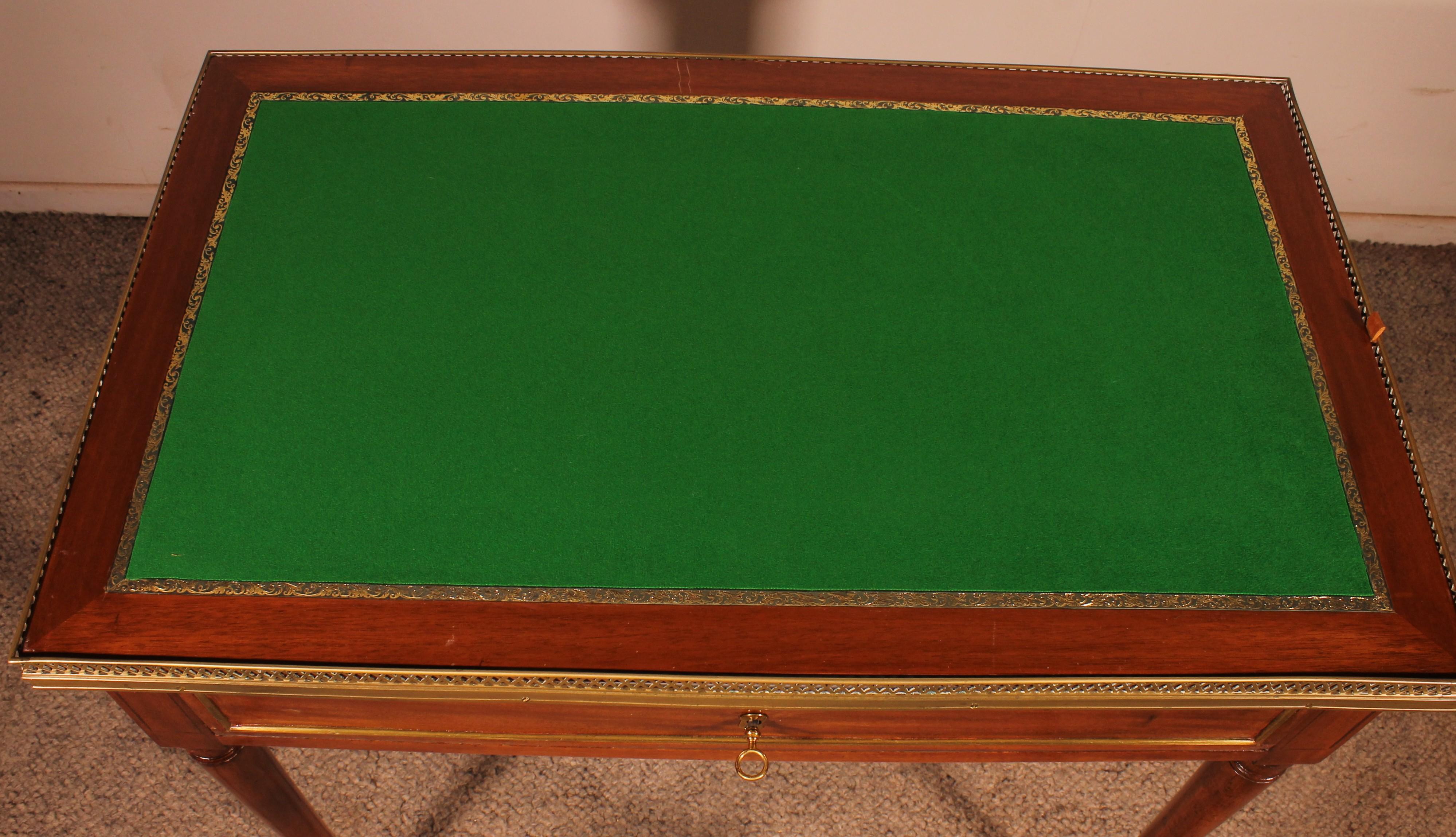 Cabaret Table In Cuban Mahogany, Louis XVI Period en vente 7