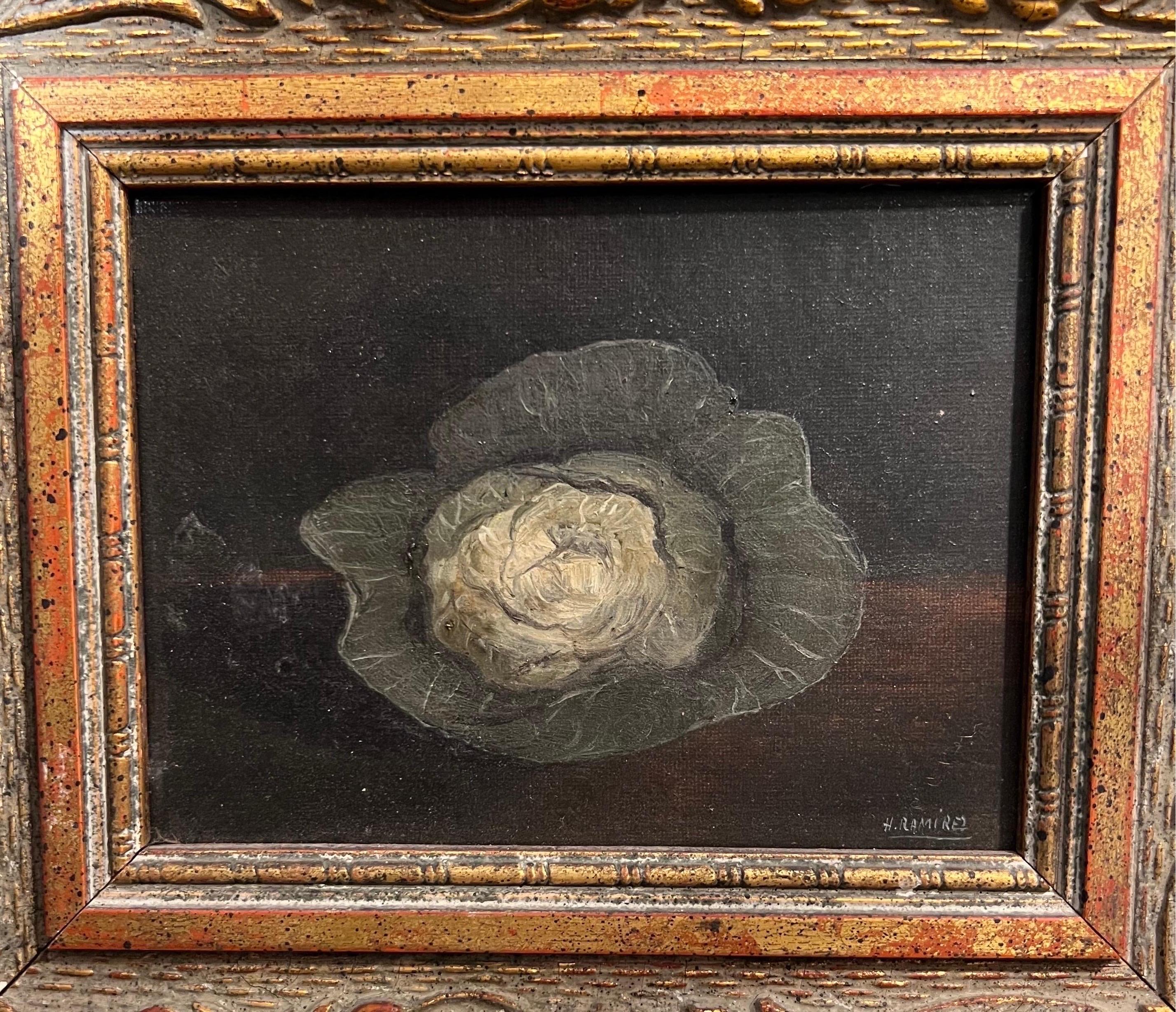 This artwork, a still life “ Cabbage 