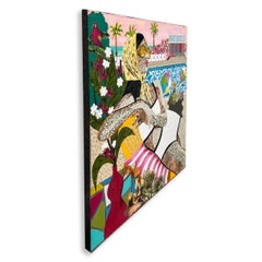 Take Your Pleasure Seriously - Peinture de collage texturée sur supports mélangés