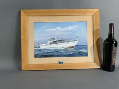Cabin Cruiser "Betty G" Painting By John Austin Taylor