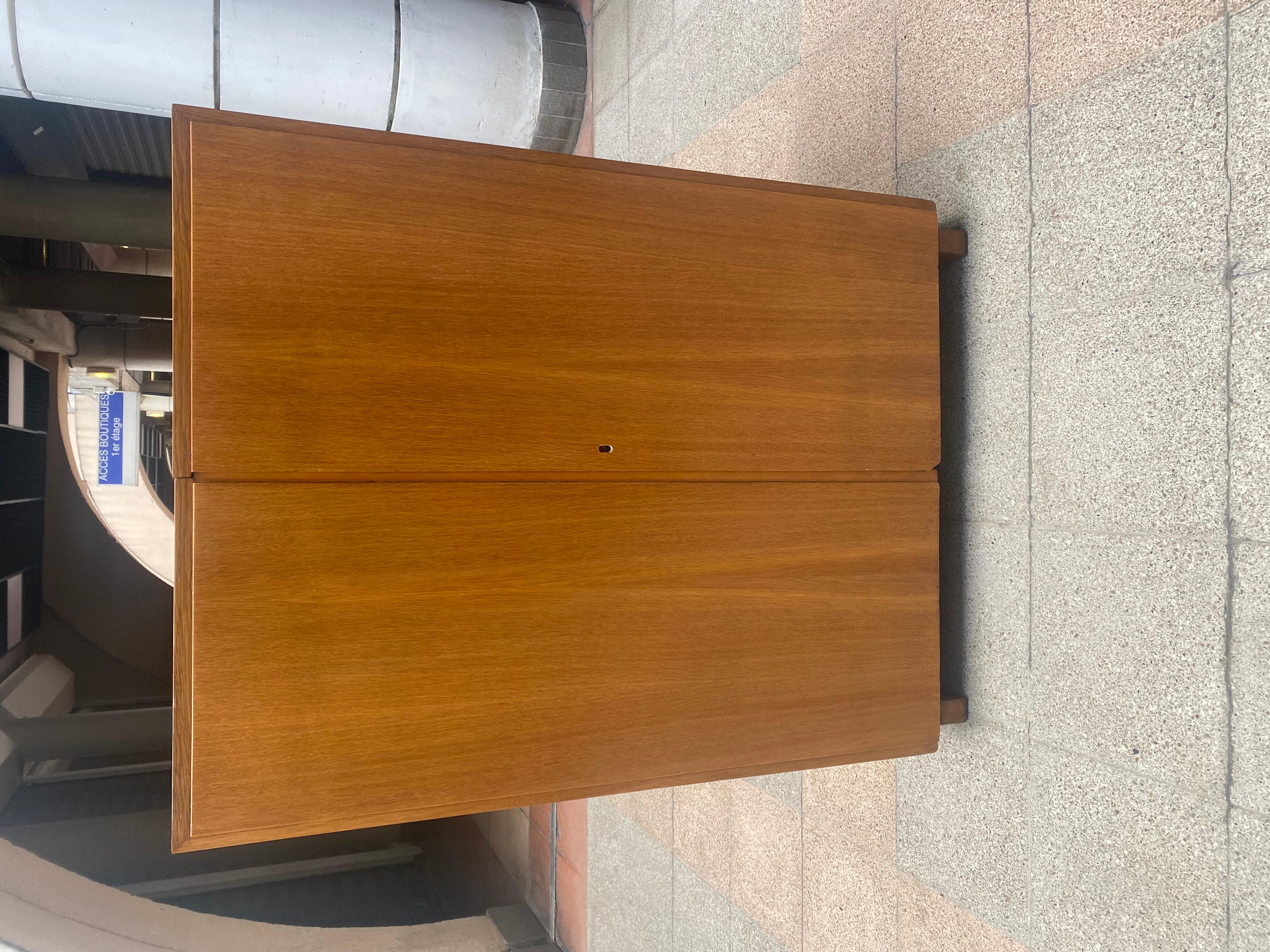 Mid-20th Century Cabin desk  1930-40 Mahogany wood Built-in lamp For Sale