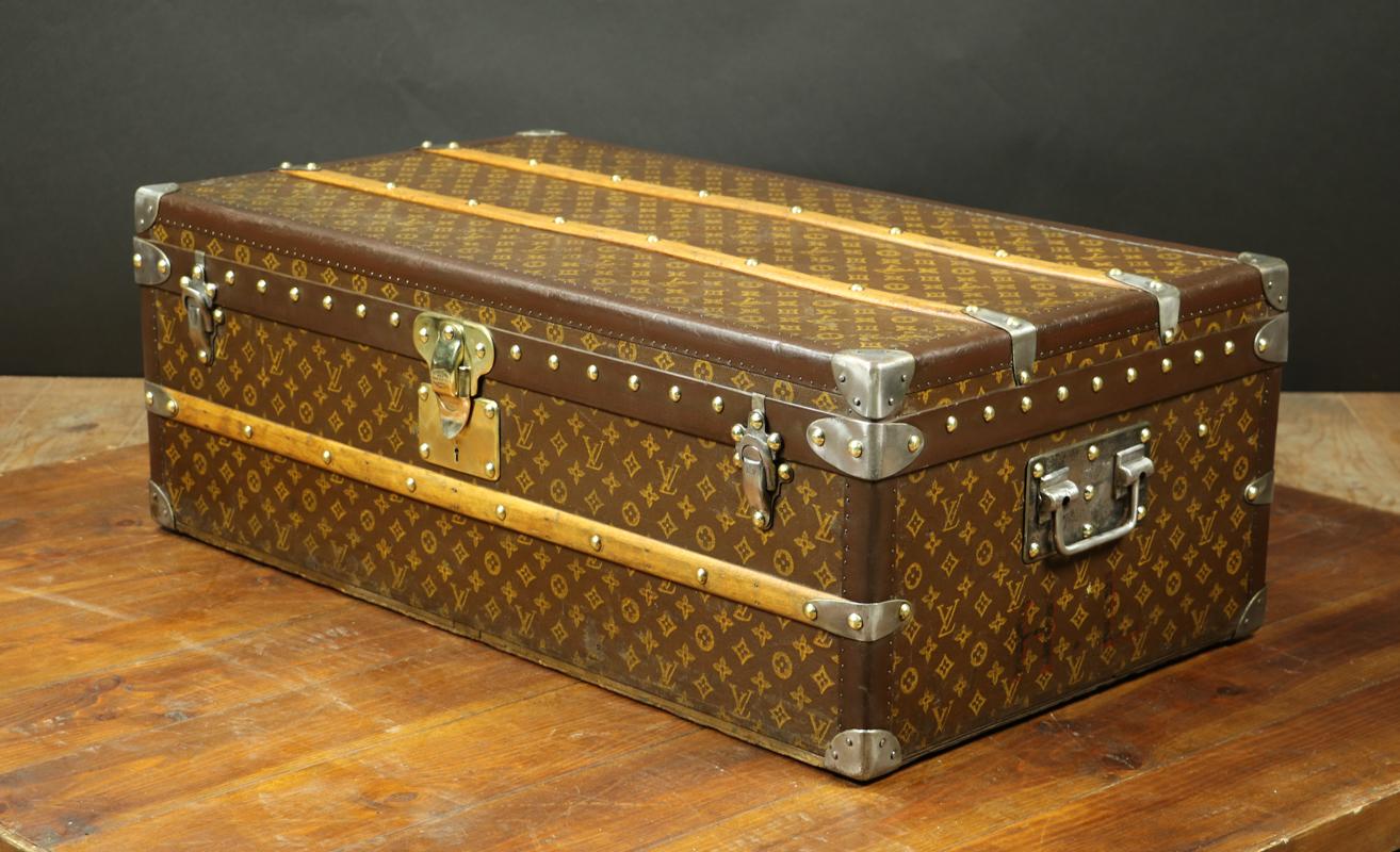 French Cabin Monogram Louis Vuitton Trunk, 1920s