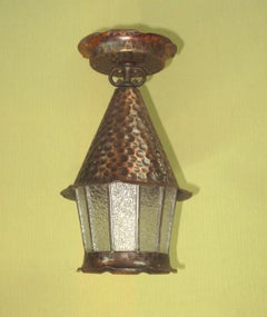 Cabin Sized Vintage Copper Porch Light