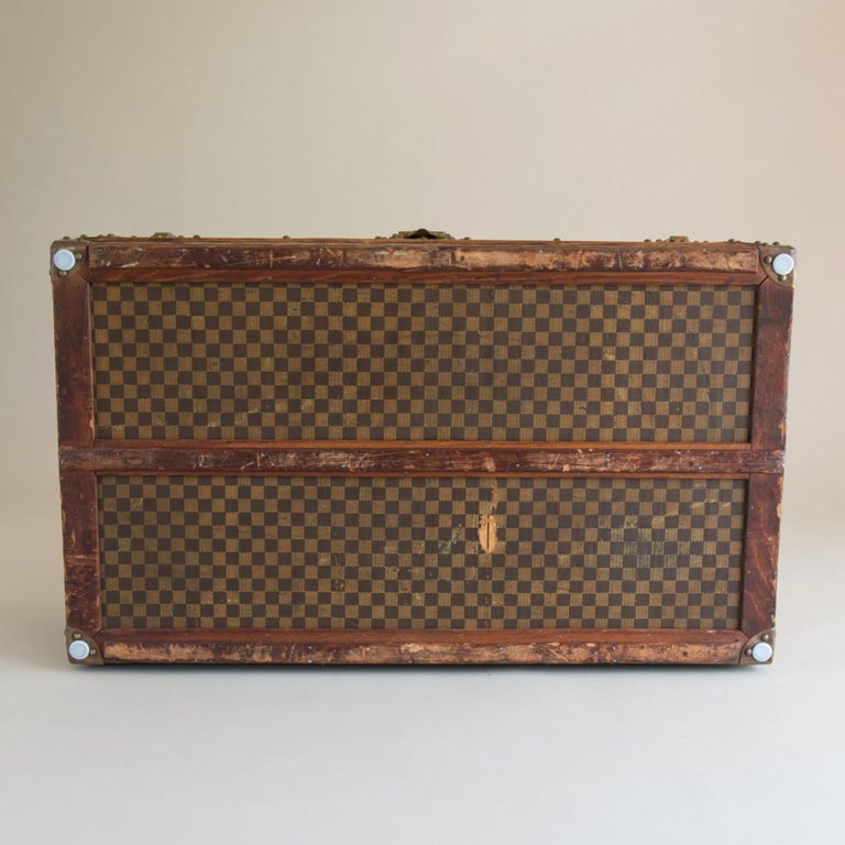 Brass Cabin Trunk by Paul Romand, circa 1900 For Sale