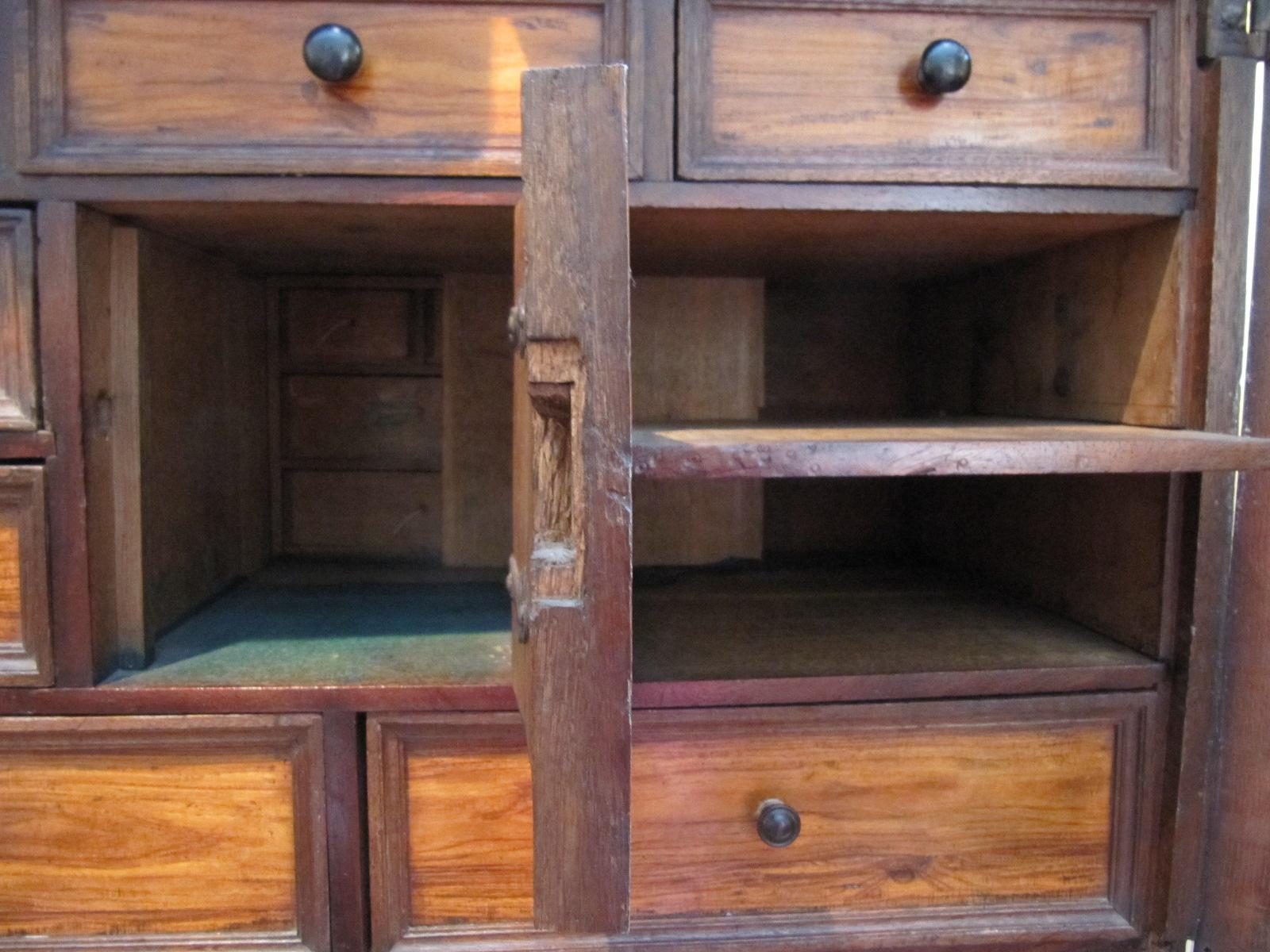 Cabinet, 17 Century, Dutch, Baroque, Oak, Teak Cabinet, Secret drawers 2