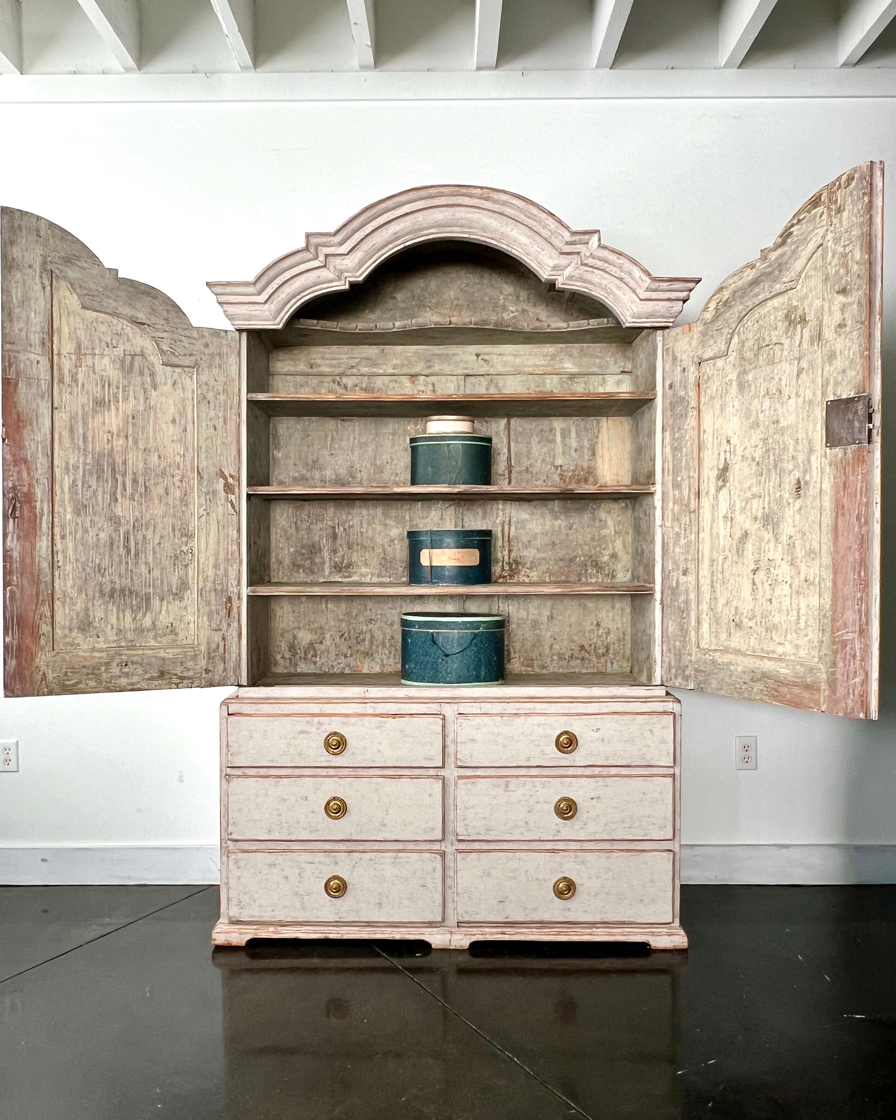 Bronze Cabinet 18th Century Sweden Period Rococo For Sale