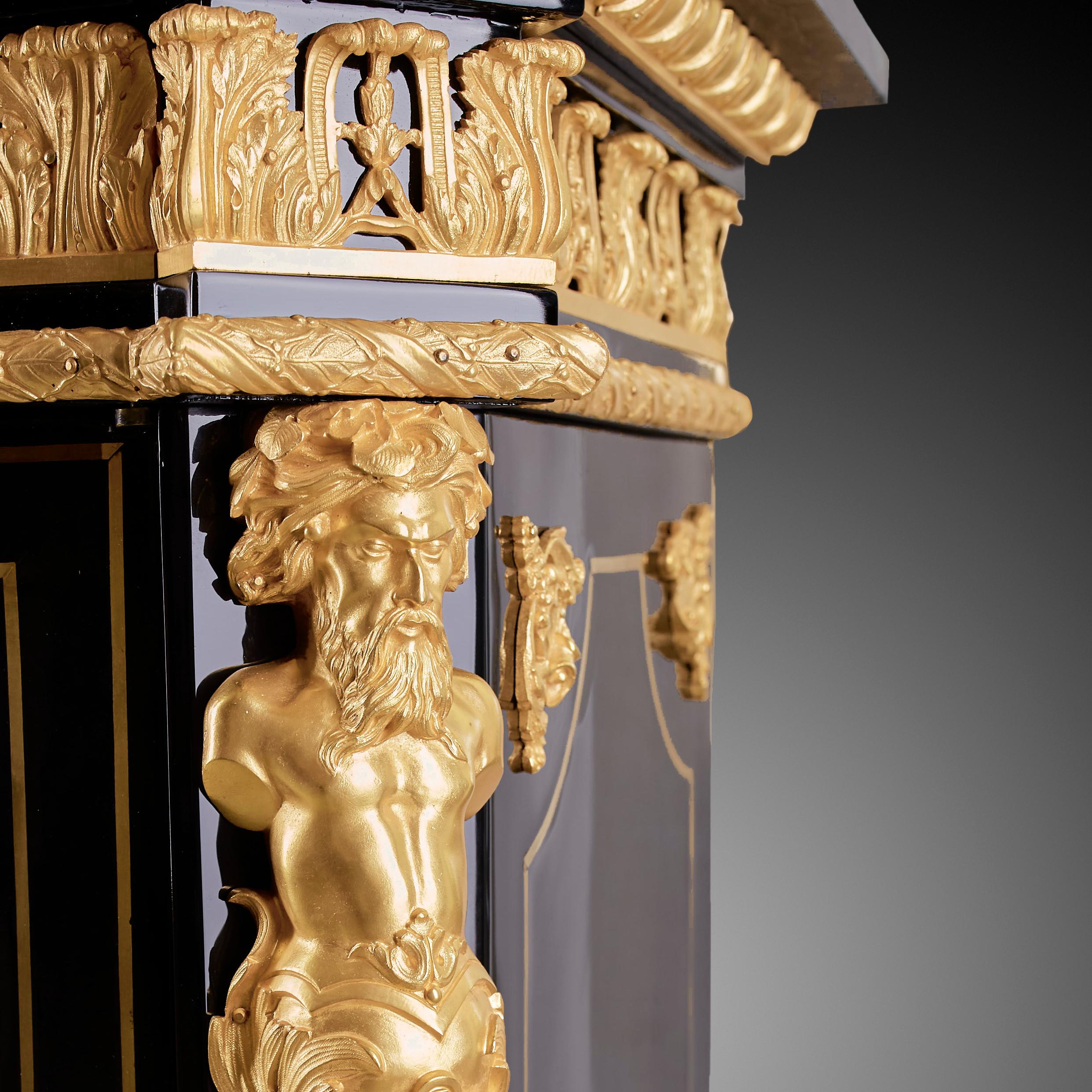 Cabinet 19th Century, Napoleon III Period, Style Boulle For Sale 4