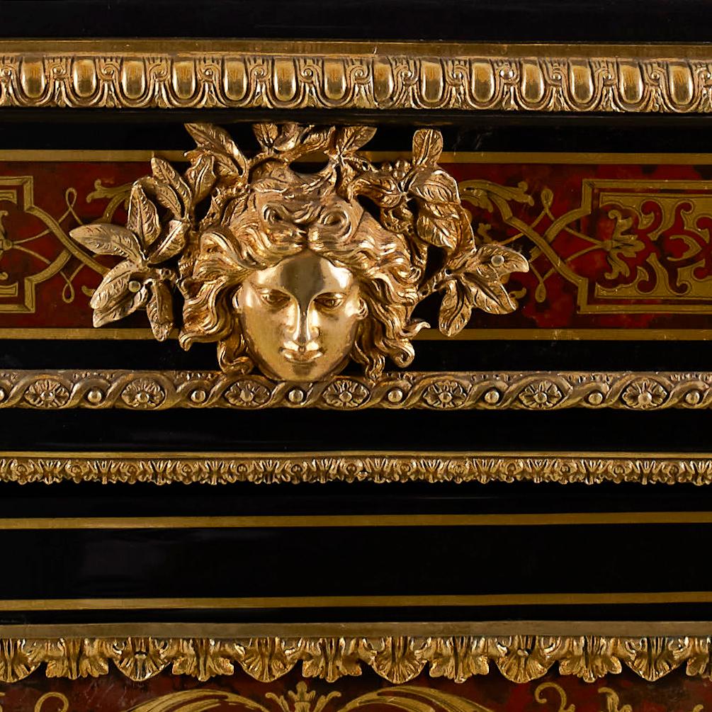 Cabinet 19th Century, Napoleon III Period, Style Boulle For Sale 1
