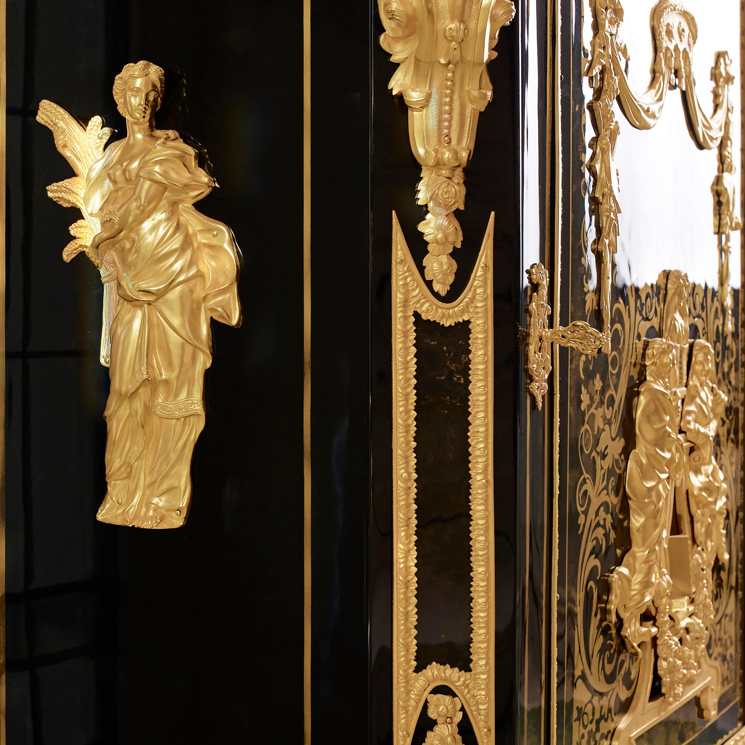 Cabinet 19th Century, Napoleon III Period, Style Boulle For Sale 2