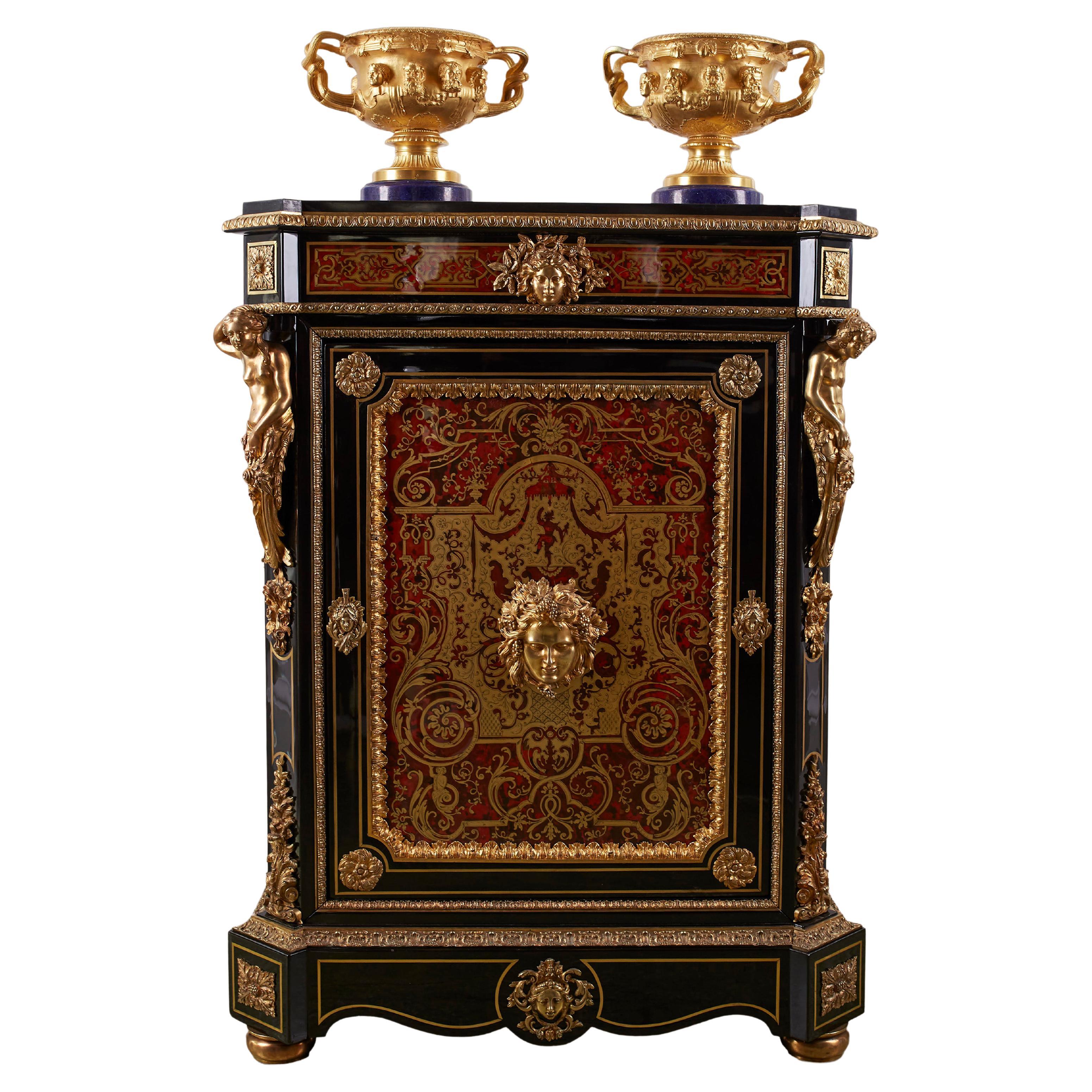 Cabinet 19th Century, Napoleon III Period, Style Boulle