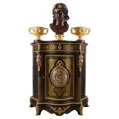 Cabinet 19th Century Styl Boulle Blue Turtle Shell