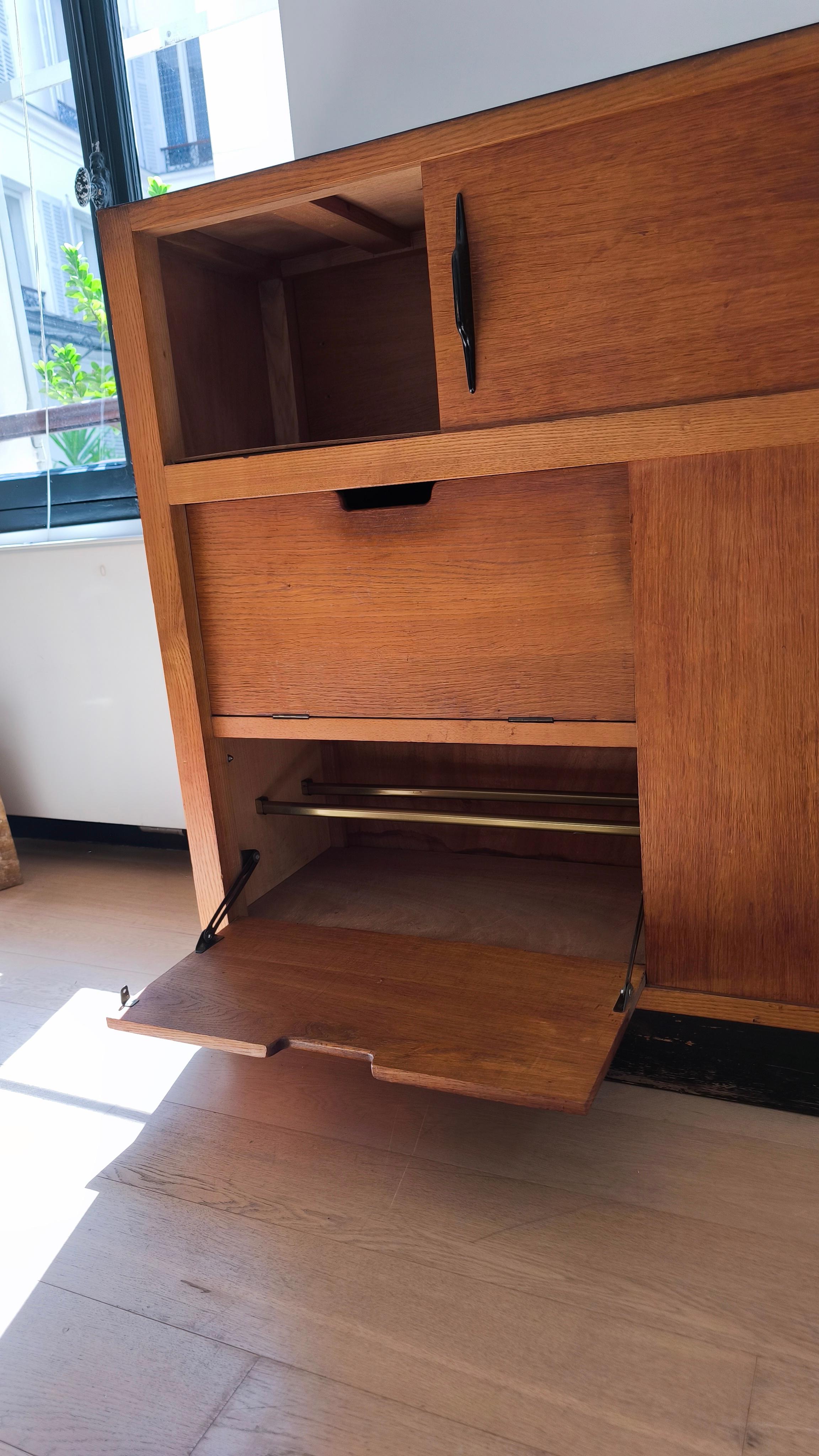 Cabinet 50s reminds Works of Charlotte Perriand, Le Corbusier, Jean Prouvé For Sale 11