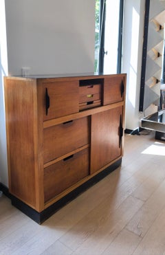 Cabinet 50s reminds Works of Charlotte Perriand, Le Corbusier, Jean Prouvé
