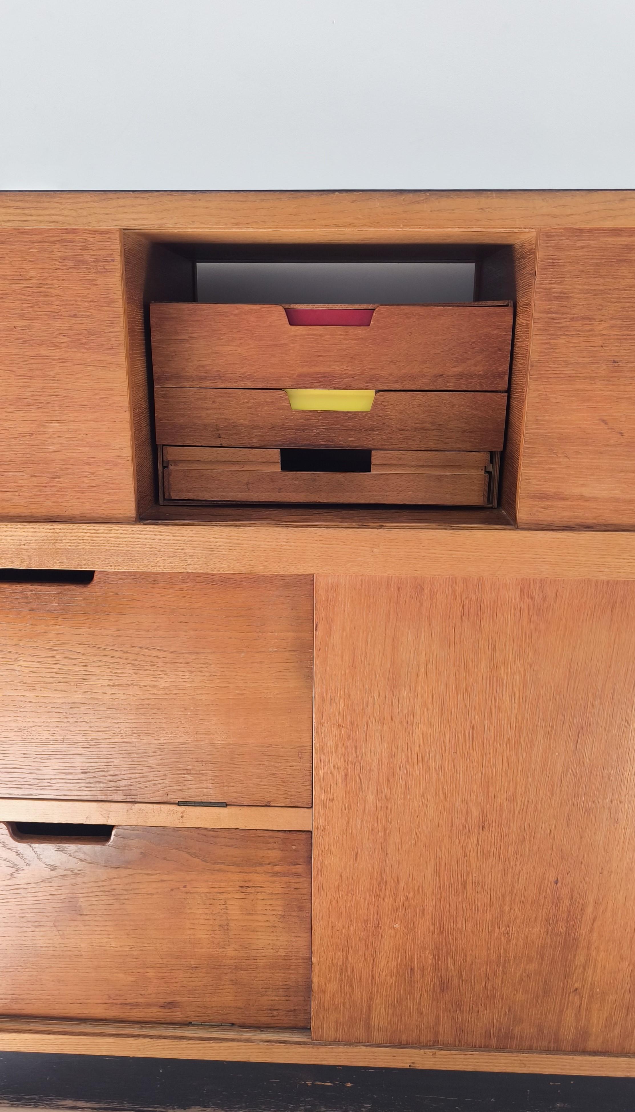 Wood Cabinet 50s reminds Works of Charlotte Perriand, Le Corbusier, Jean Prouvé For Sale