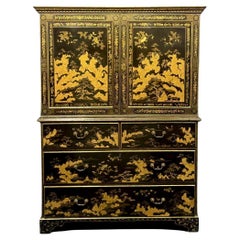 Cabinet with Japanese decoration according to Frederick Crace, England, Regency era