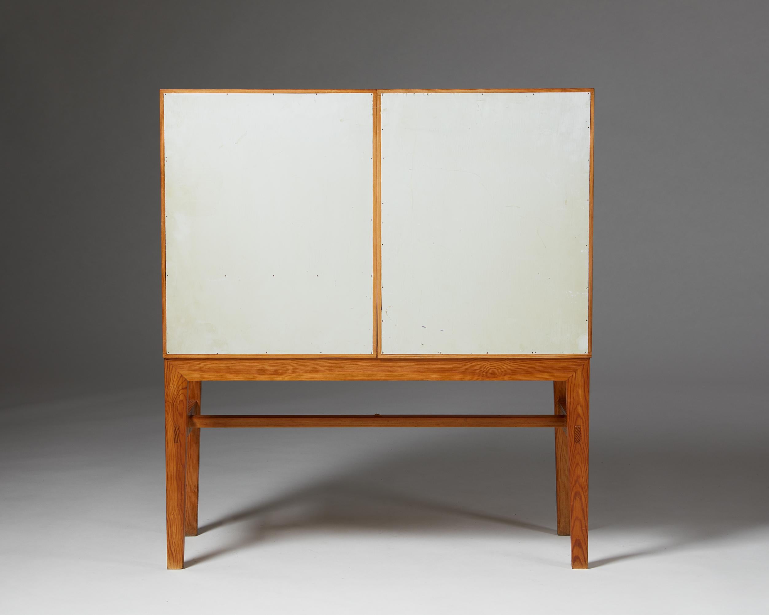 Mid-20th Century Mid-Century Danish Cabinet – 1950s Pine Design with Drawers and File Slots For Sale