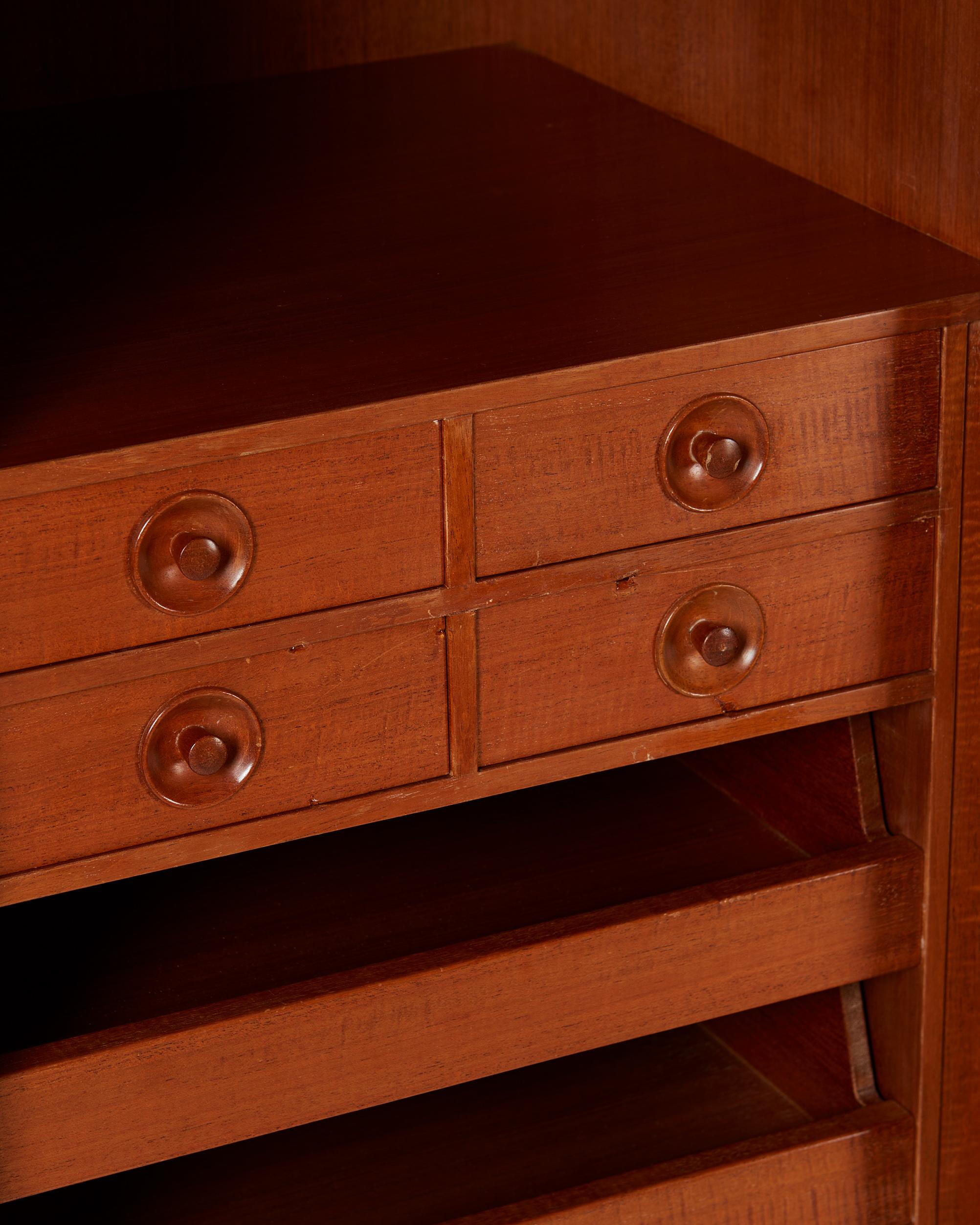 Cabinet, Anonymous, Brazillian Rosewood and Mahogany, Sweden, 1950s For Sale 2