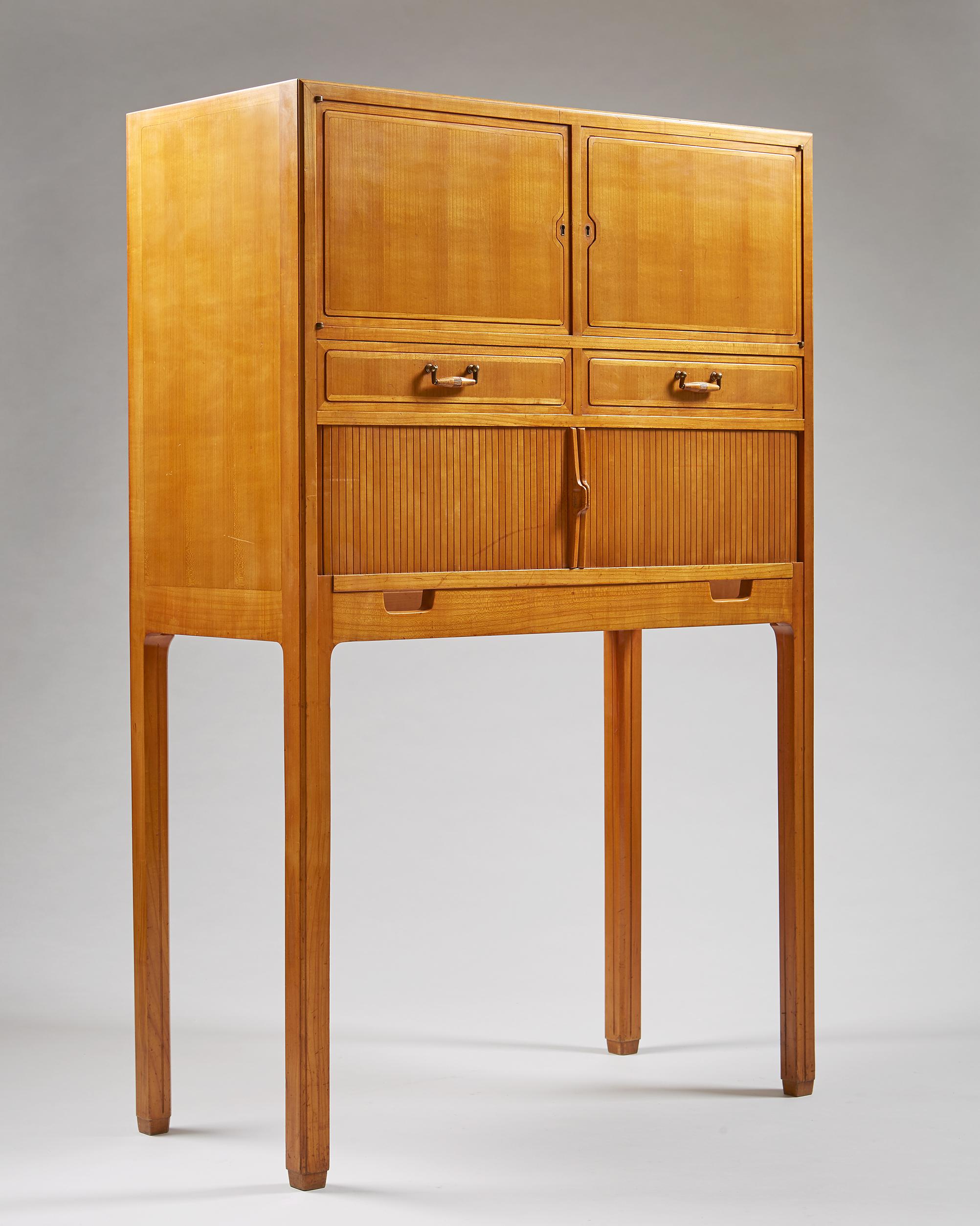 Scandinavian Modern Cabinet Attributed to Hjalmar Jackson, Sweden, 1940s