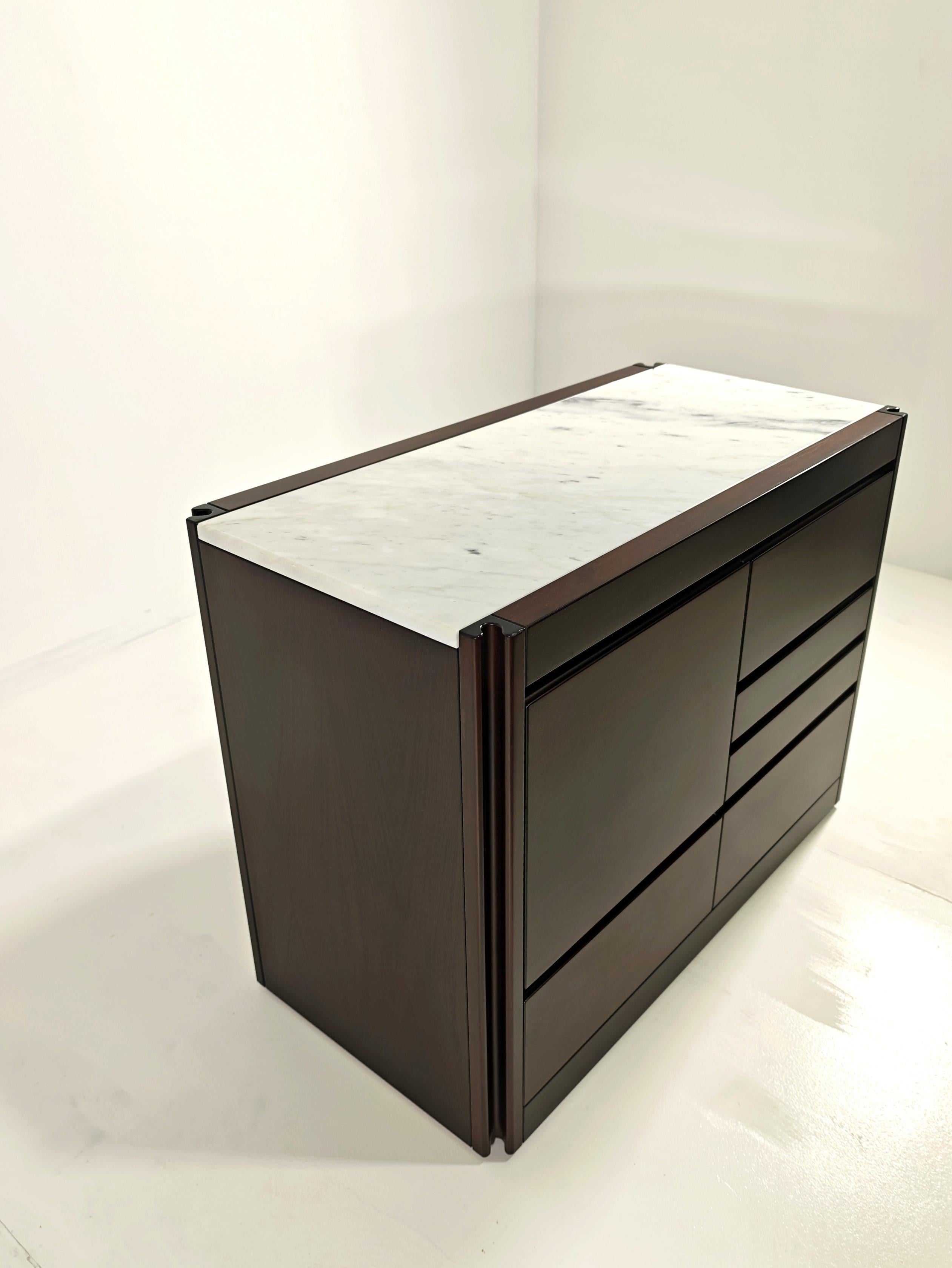 Cabinet Bar Marble Angelo Mangiarotti For Molteni Mid-Century Design Italy 60s 8