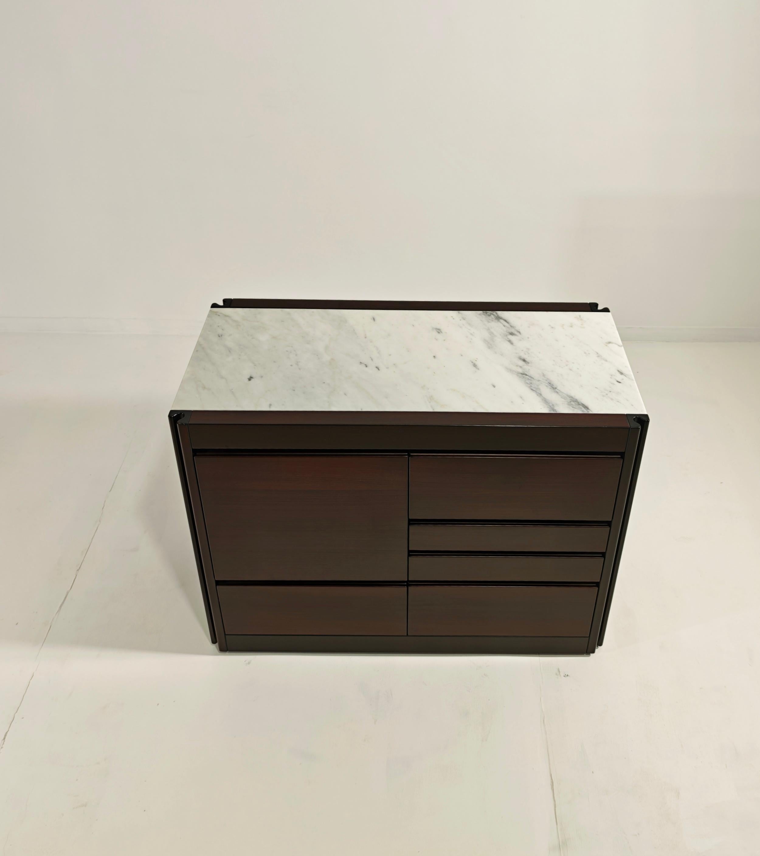 Cabinet Bar Marble Angelo Mangiarotti For Molteni Mid-Century Design Italy 60s 9