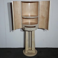Cabinet Bar Sheathed with Parchment by Ria and Yiouri Augousti Vintage France