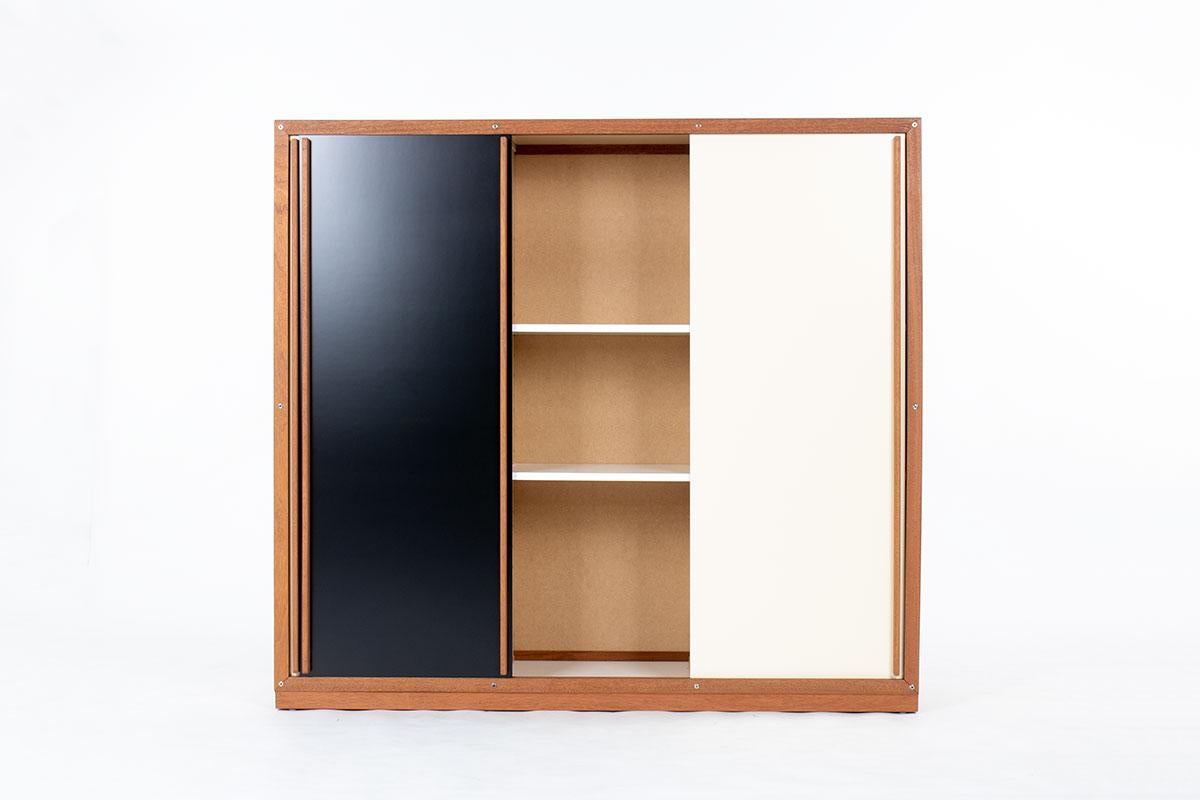 French Cabinet by Andre Sornay black door, 1960