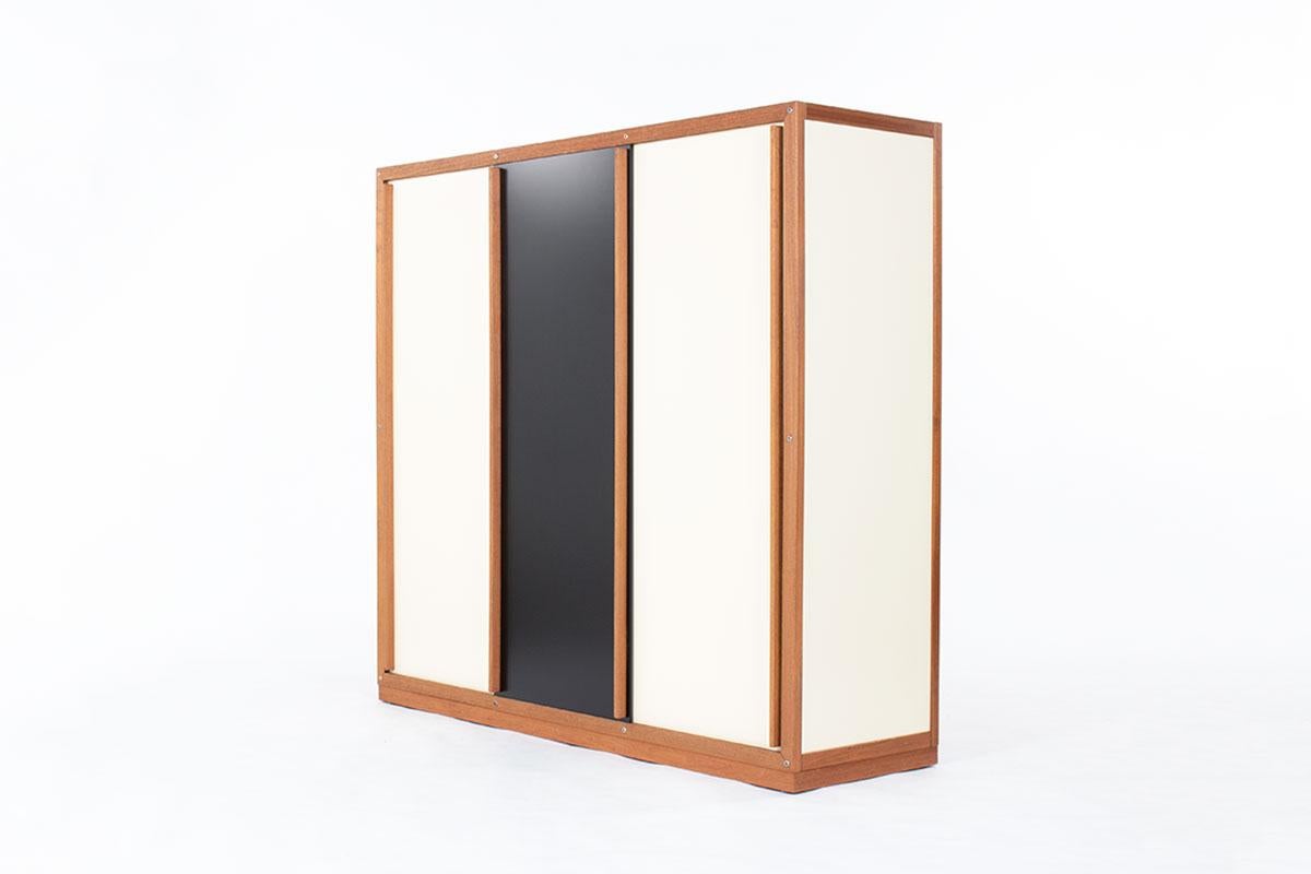 Cabinet by Andre Sornay black door, 1960 2