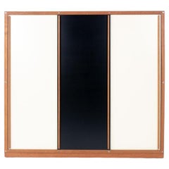 Vintage Cabinet by Andre Sornay black door, 1960