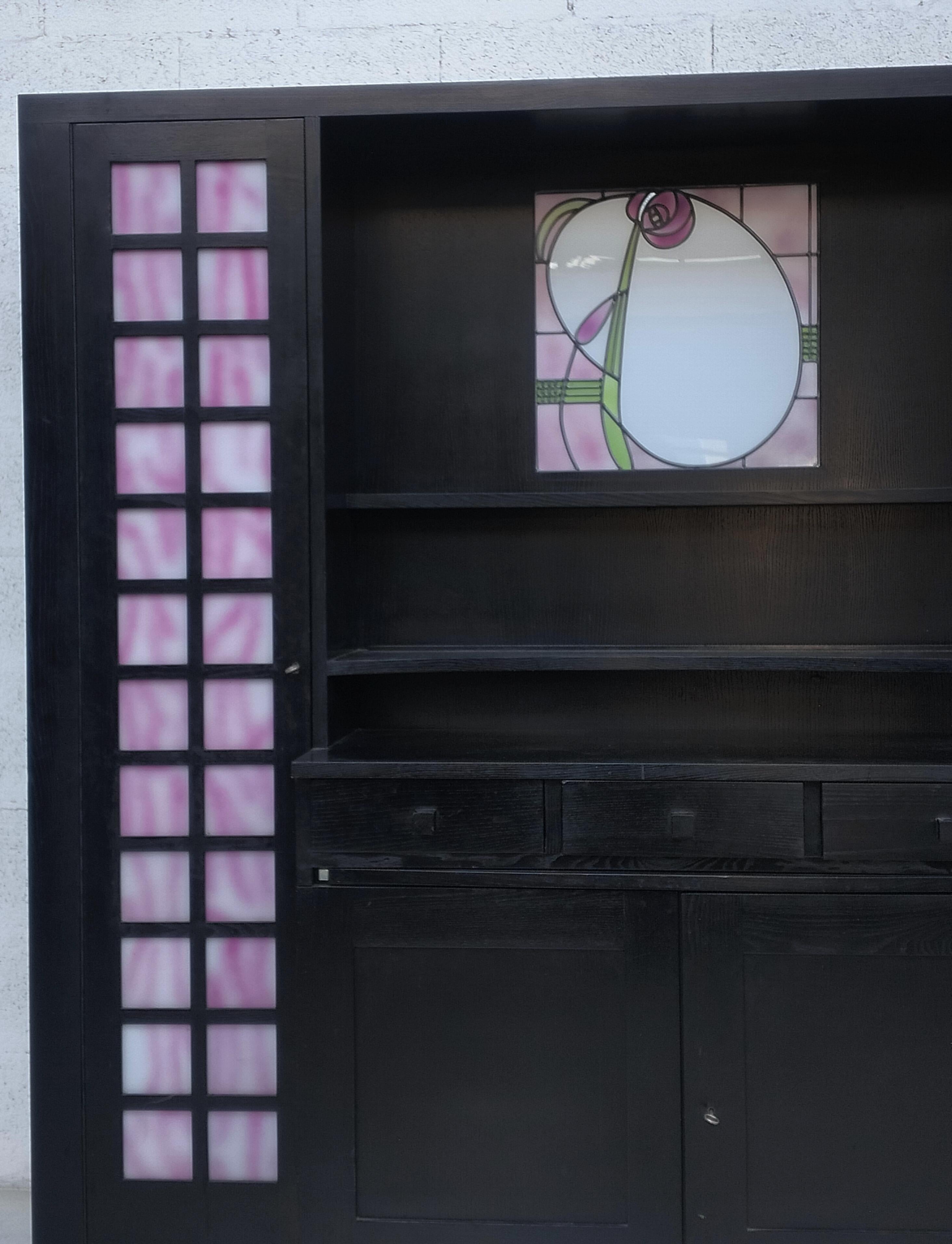 Mid-Century Modern Cabinet  by Charles Rennie Mackintosh for Cassina 60s