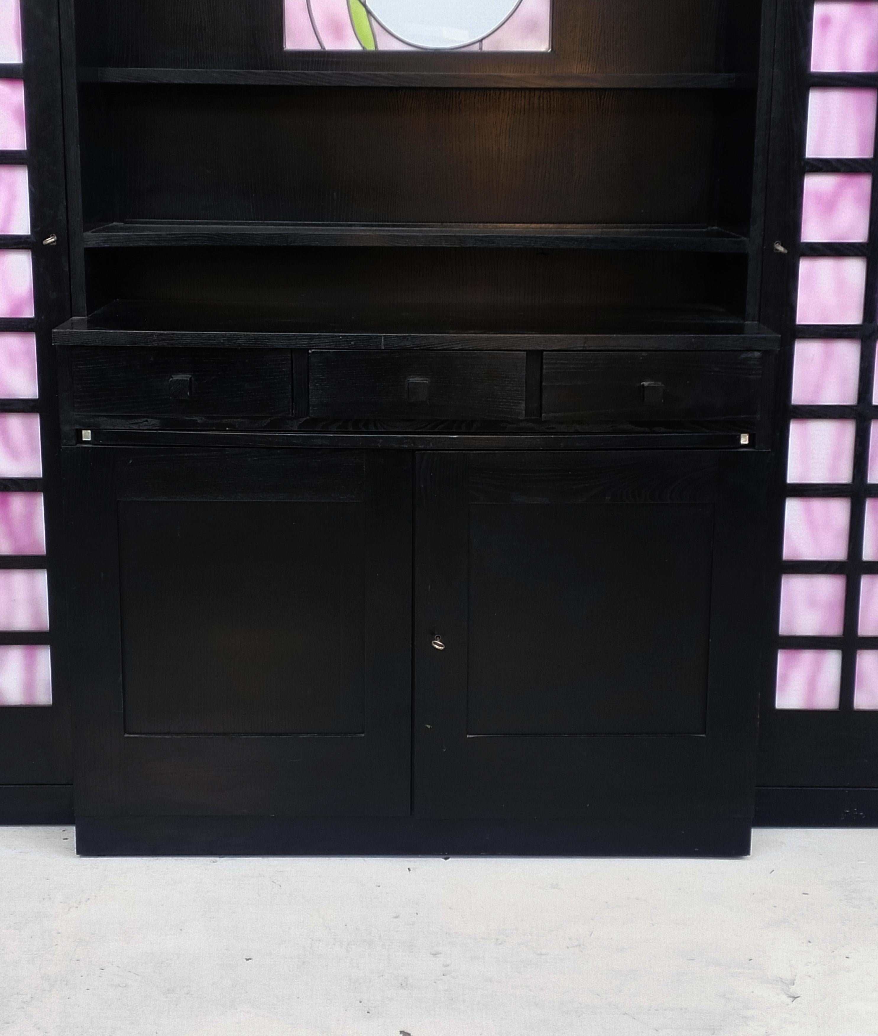Cabinet  by Charles Rennie Mackintosh for Cassina 60s In Good Condition In Padova, IT