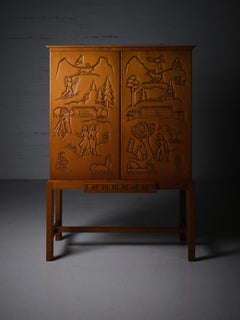 Armario de Eugen Höglund para Bildh. verkstad Vetlanda, Suecia, década de 1940