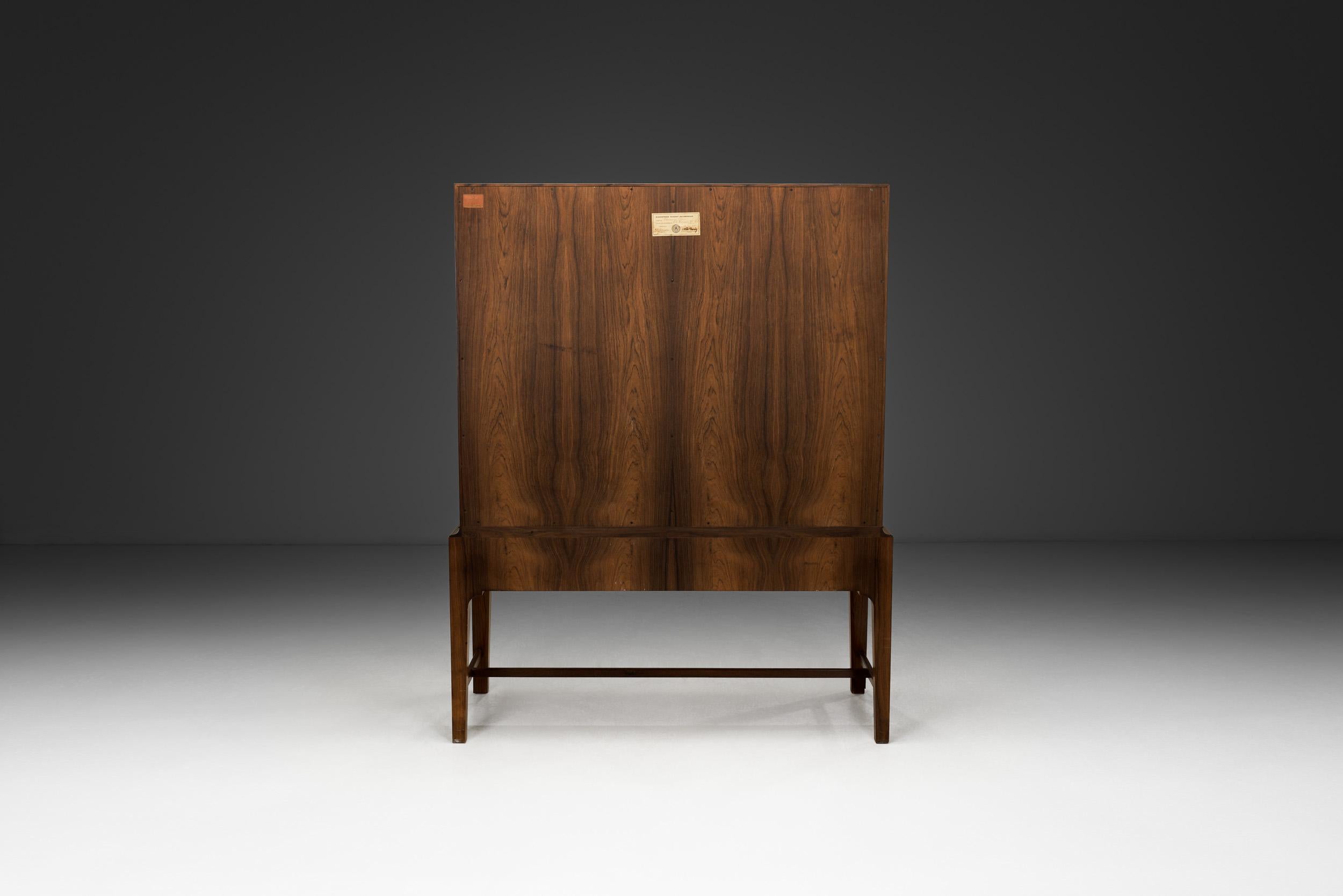 Mid-20th Century Cabinet by Flemming Olsen for C.B. Hansen's Establishment, Denmark 1940s For Sale