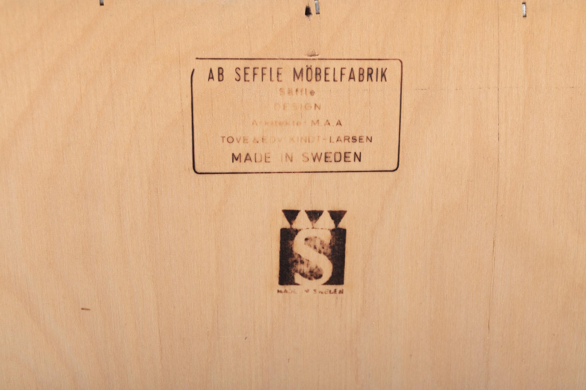 Cabinet by Tove & Edvard Kindt Larsen for Seffle Möbelfabrik, Sweden, 1950s For Sale 5