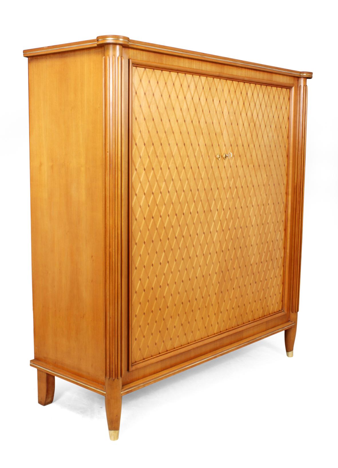 Cherry Cabinet by Jules Leleu, circa 1956