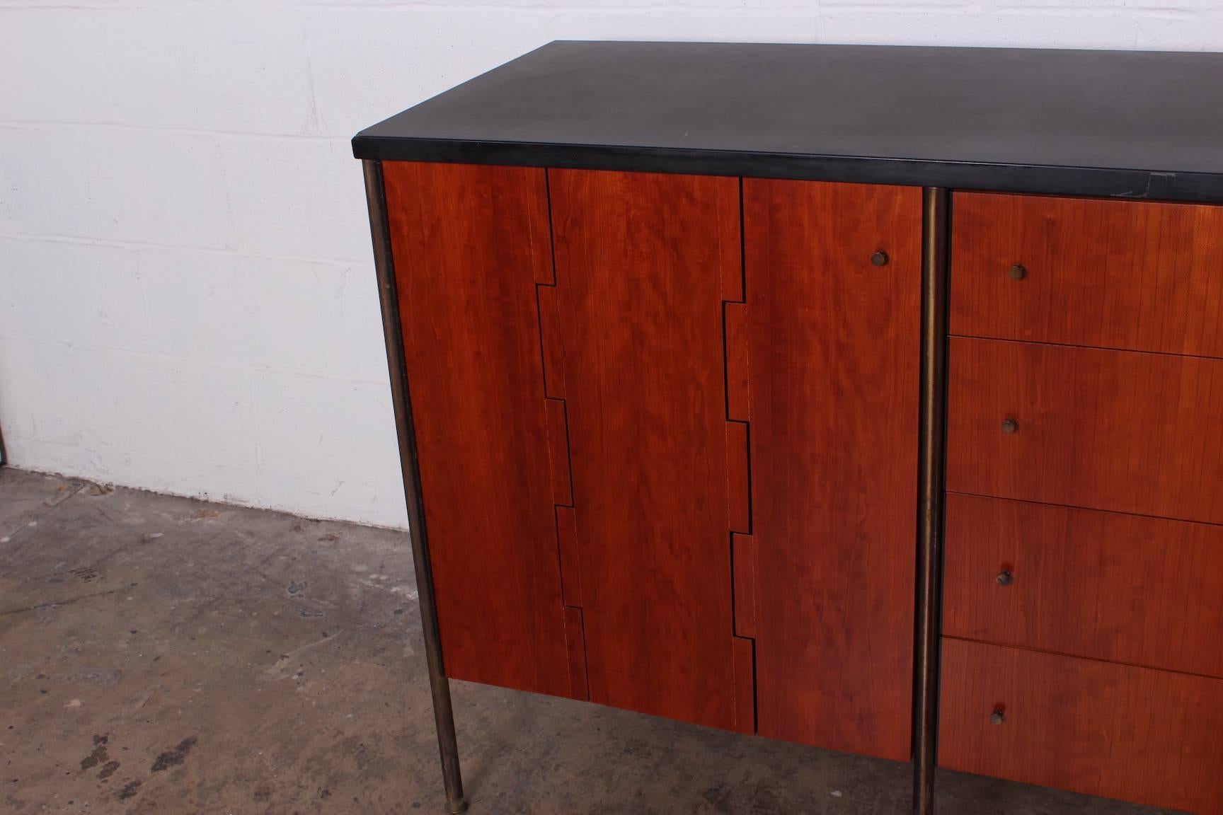 Cherry Cabinet by Milo Baughman for Directional
