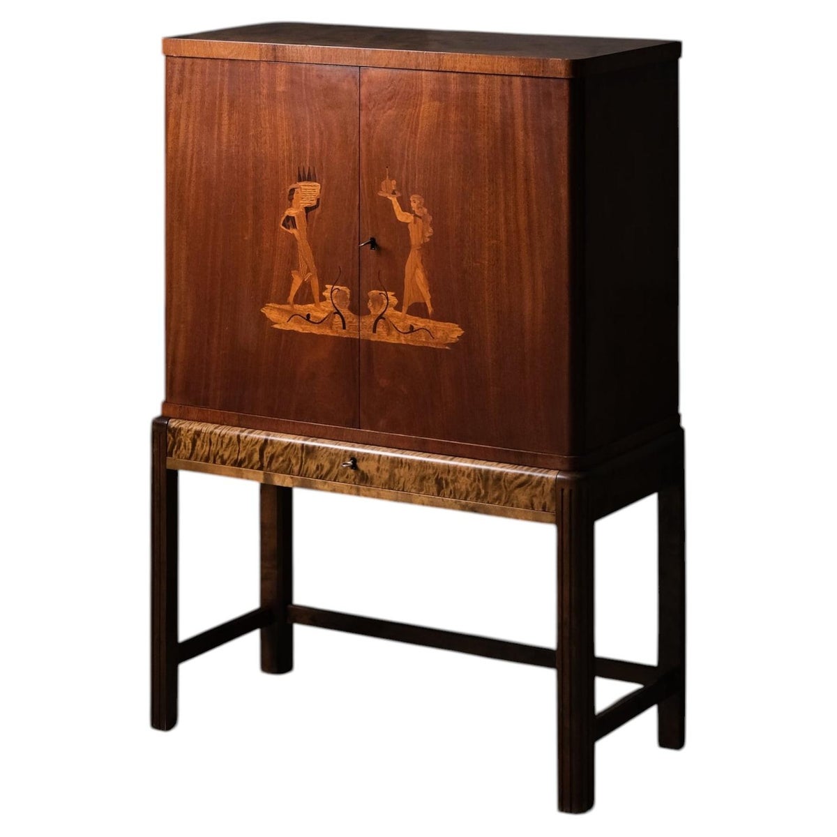 Cabinet by Unknown Designer in Mahogany, Gemla Fabrikers AB, Sweden, 1930s