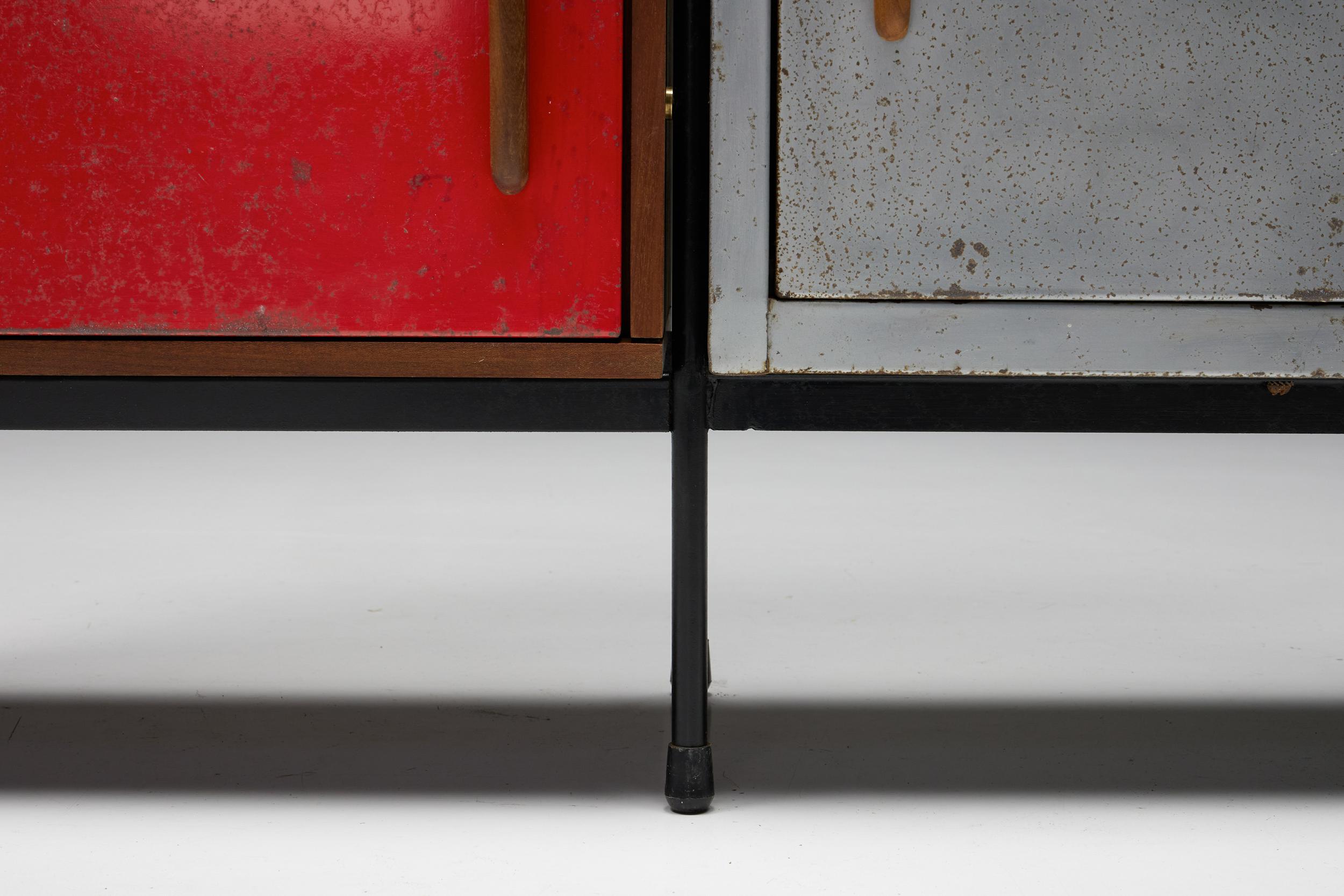 Cabinet by Willy Van der Meeren & Eric Lemesre for Tubax, 1950's For Sale 3