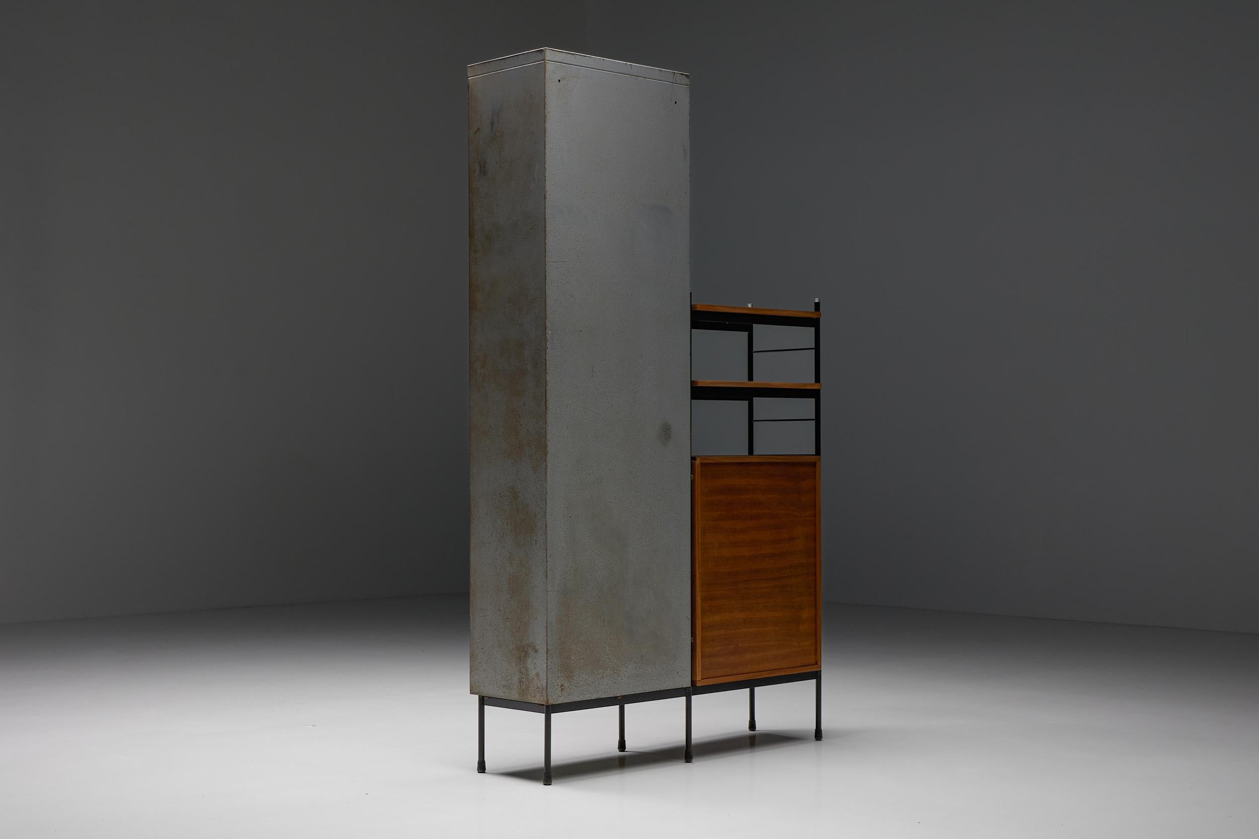Mid-20th Century Cabinet by Willy Van der Meeren & Eric Lemesre for Tubax, 1950's For Sale