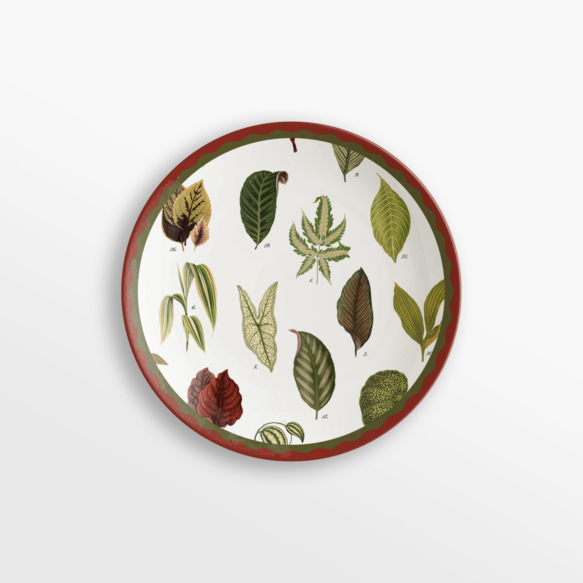 Cabinet de Curiosités, Six Contemporary Decorated Porcelain Dessert Plates In New Condition For Sale In Milano, Lombardia