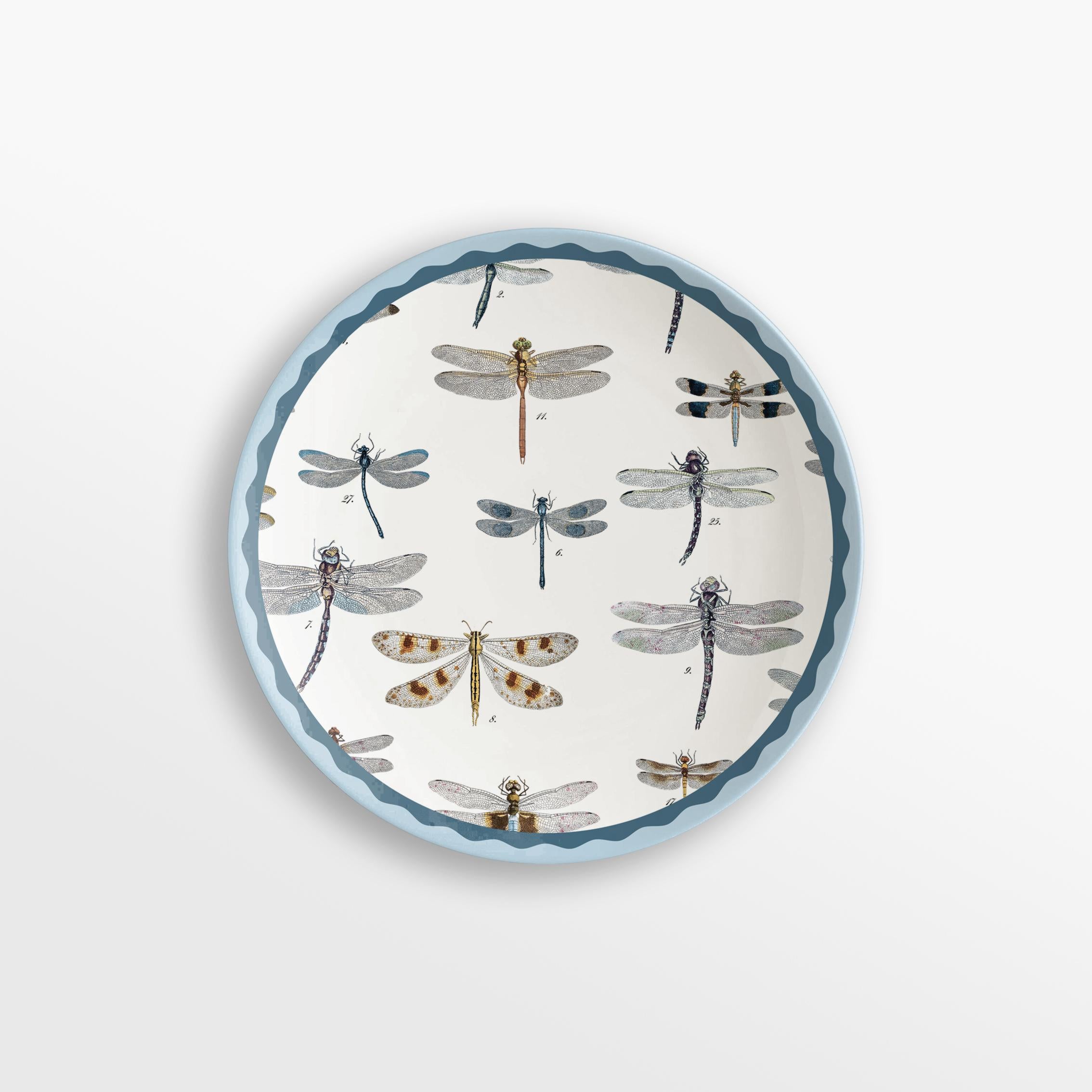 Cabinet de Curiosités, Six Contemporary Decorated Porcelain Dessert Plates For Sale 2