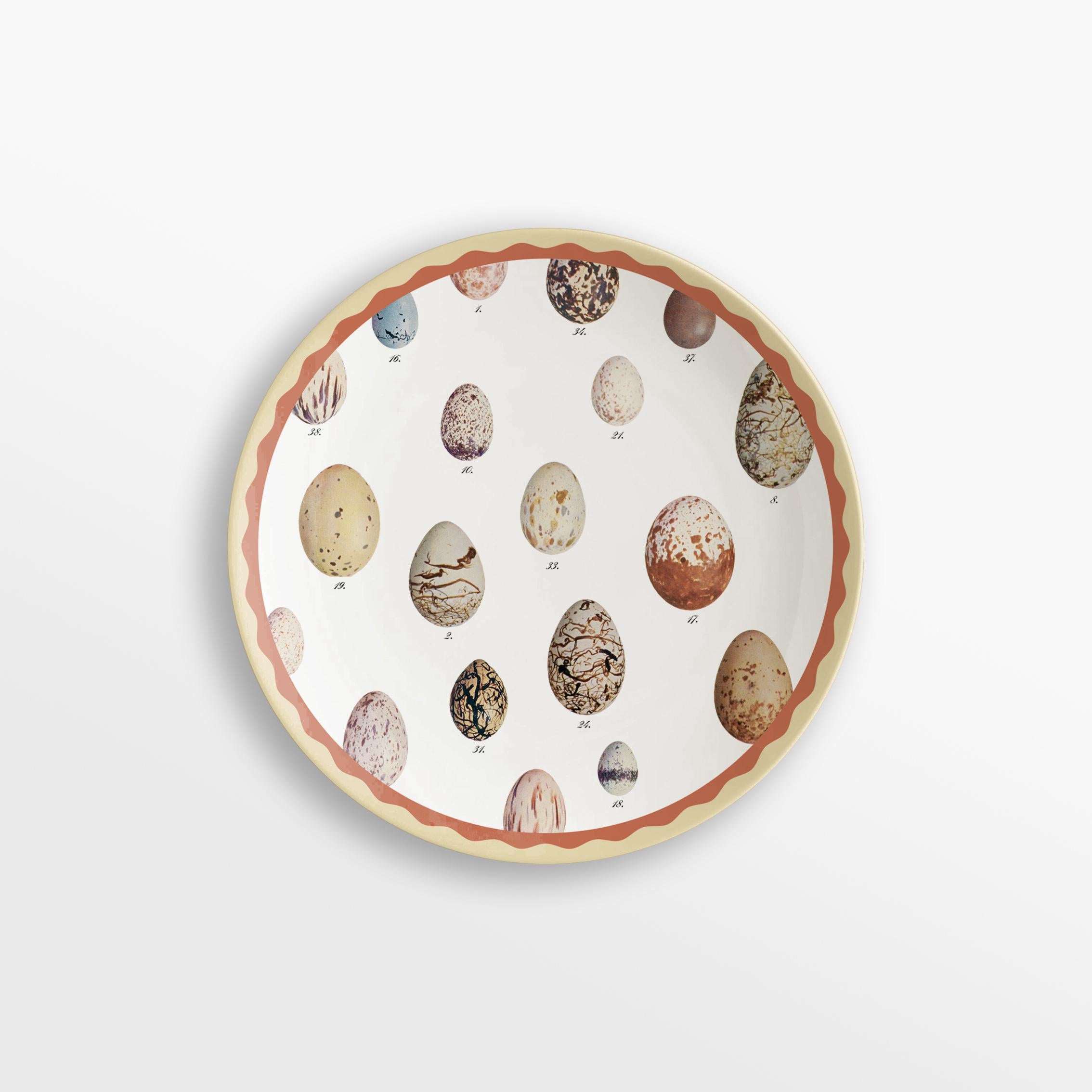 Cabinet de Curiosités, Six Contemporary Decorated Porcelain Dessert Plates For Sale 3