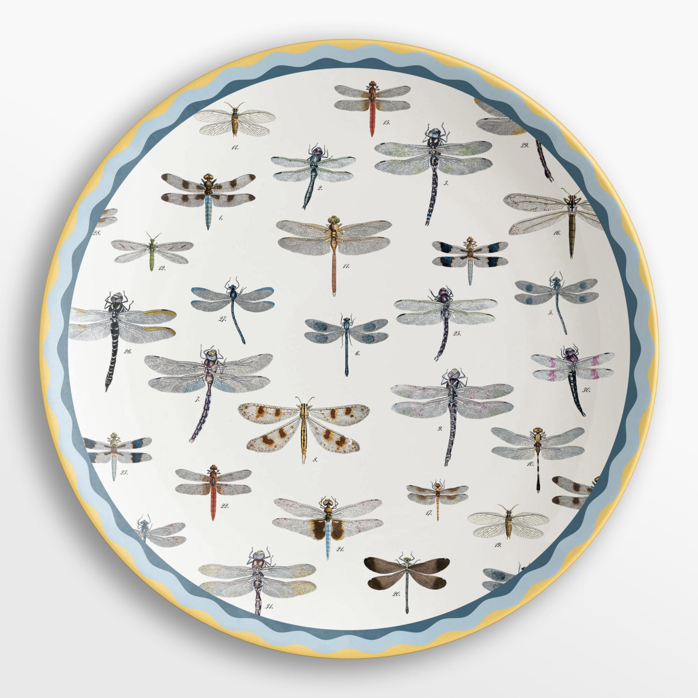 Porcelaine Meuble de rangement de curiosités, six plateaux en porcelaine décorés contemporains en vente